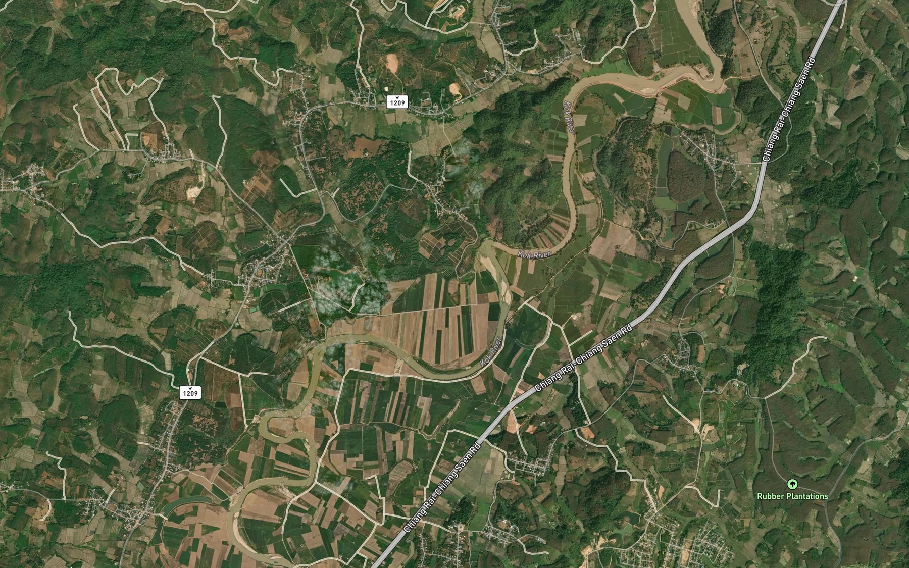 Satellite map of the Nong Wang Lan