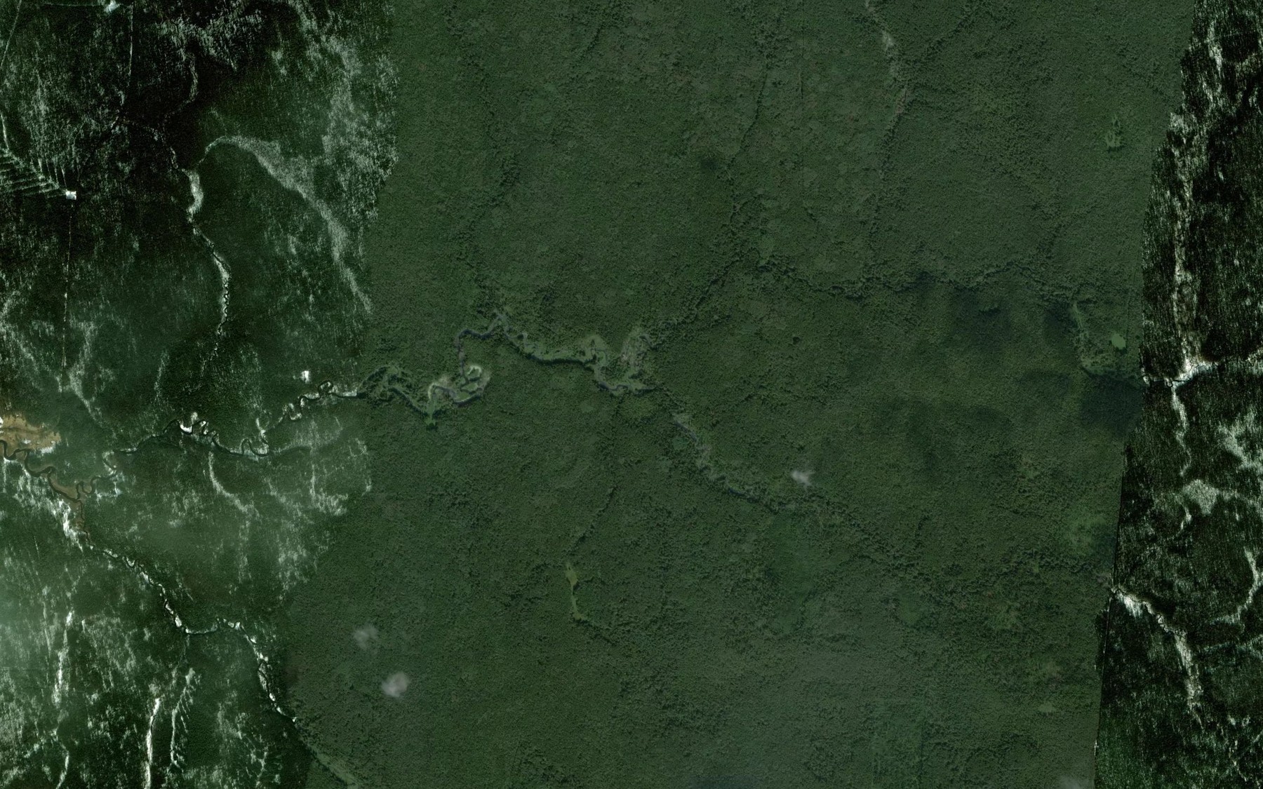 Satellite map of the Kamenka