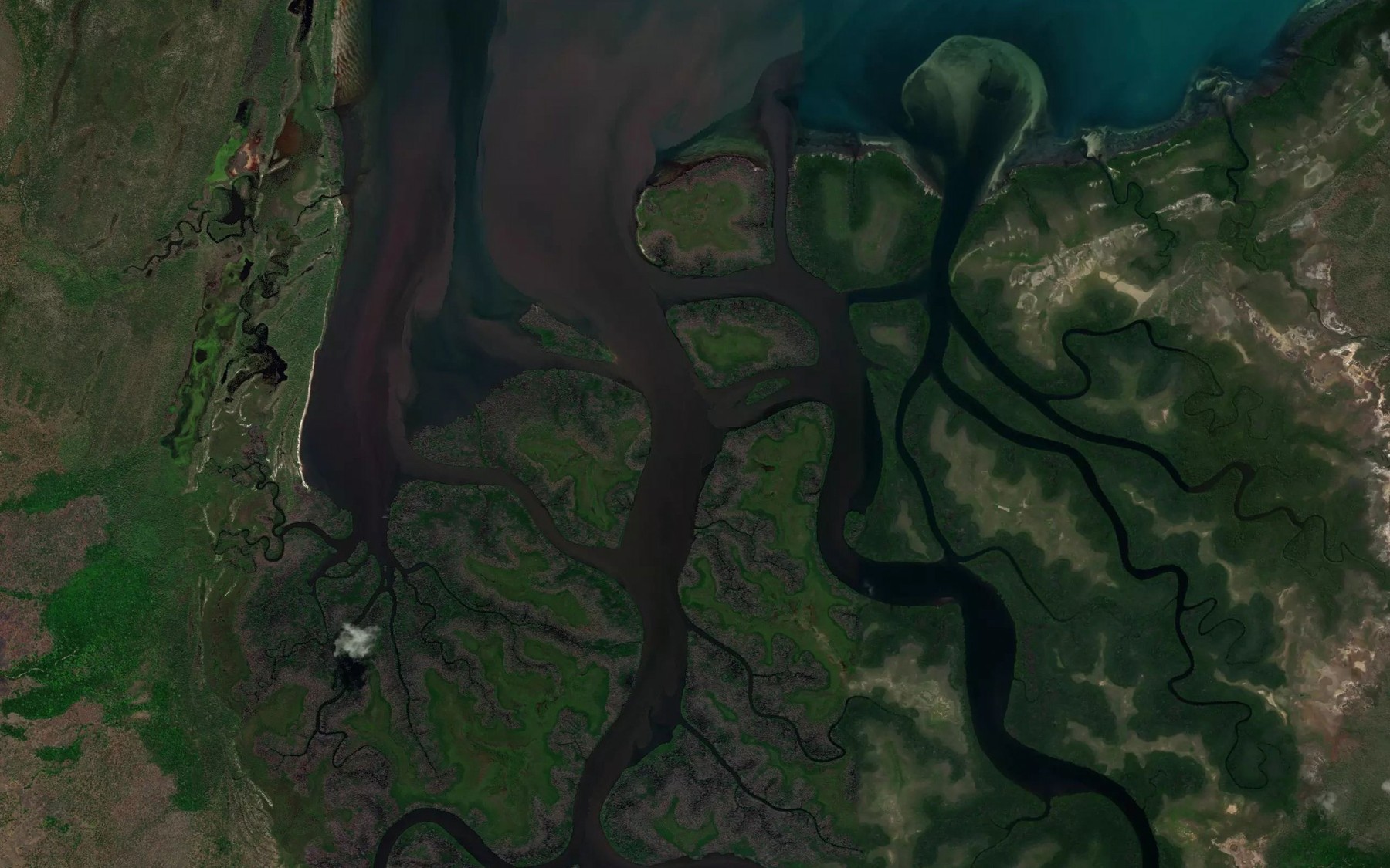 Satellite map of the Lockhart River