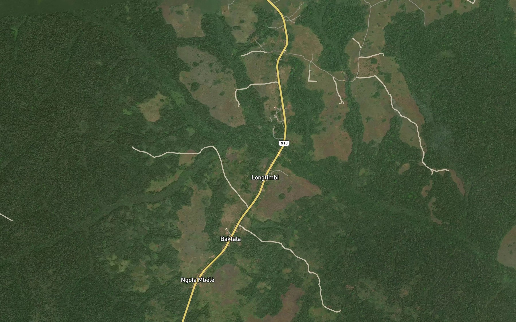 Satellite map of the Abesi