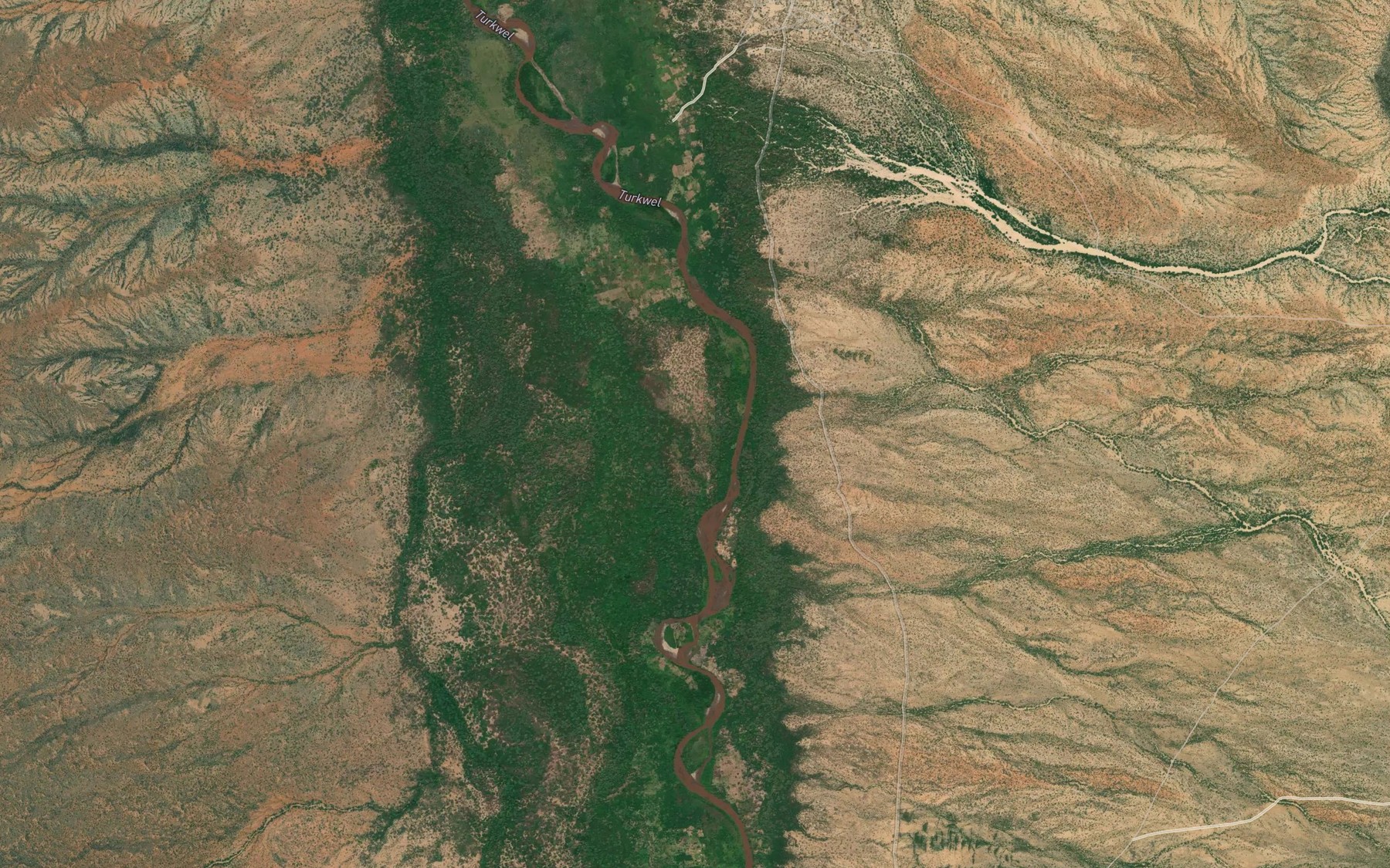 Satellite map of the Oleyapare