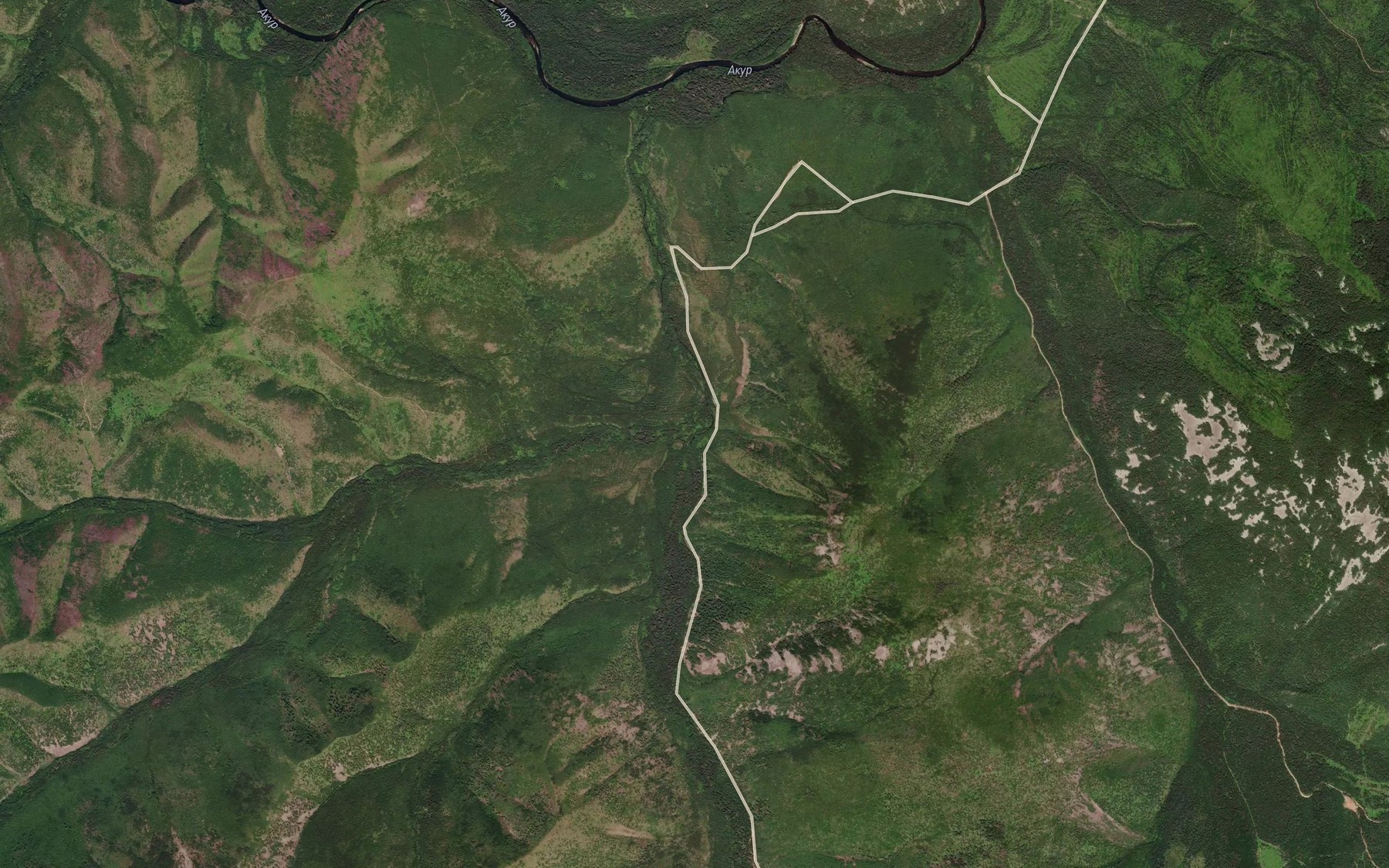 Satellite map of the Sulyutu