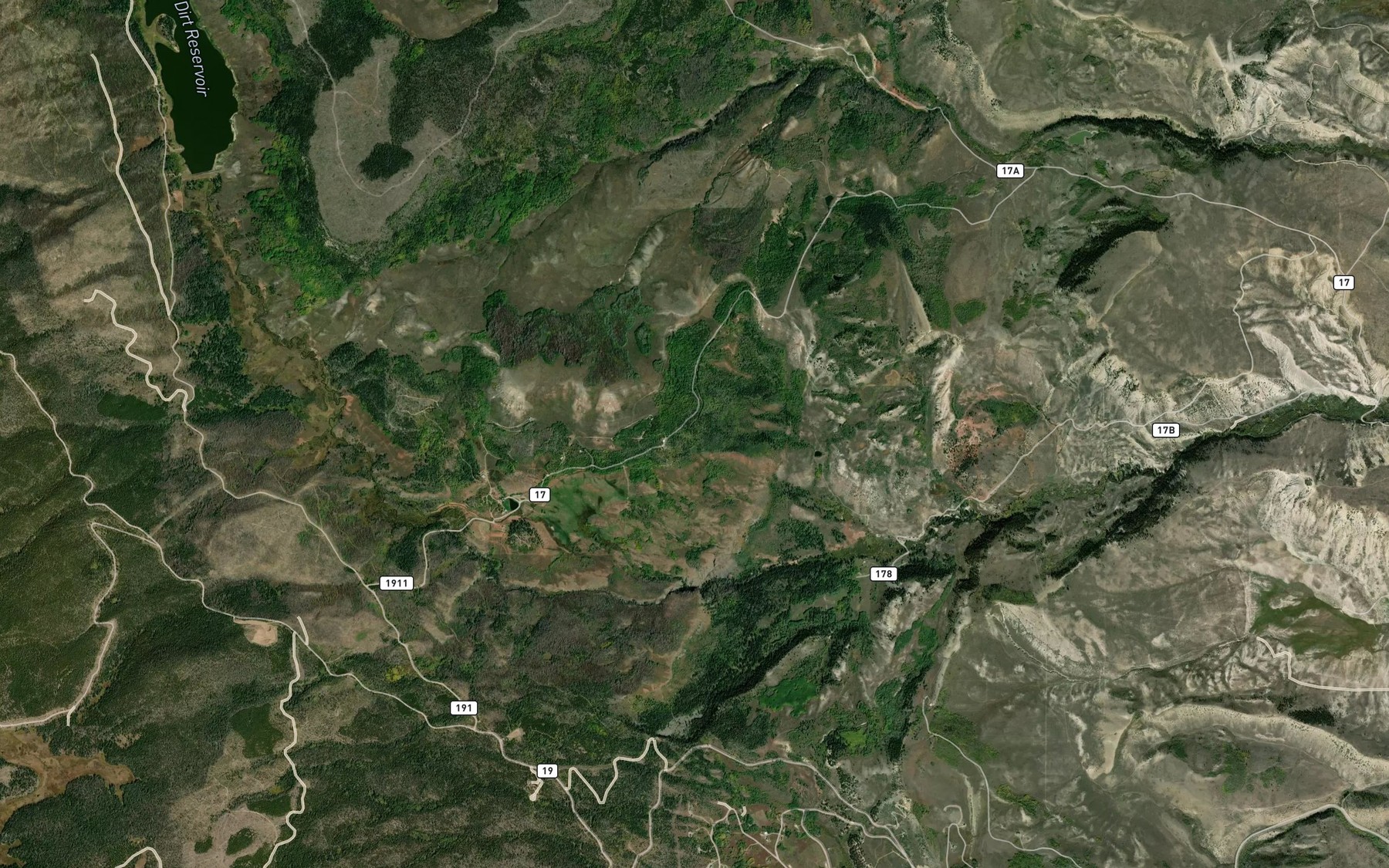 Satellite map of the Smith Ditch