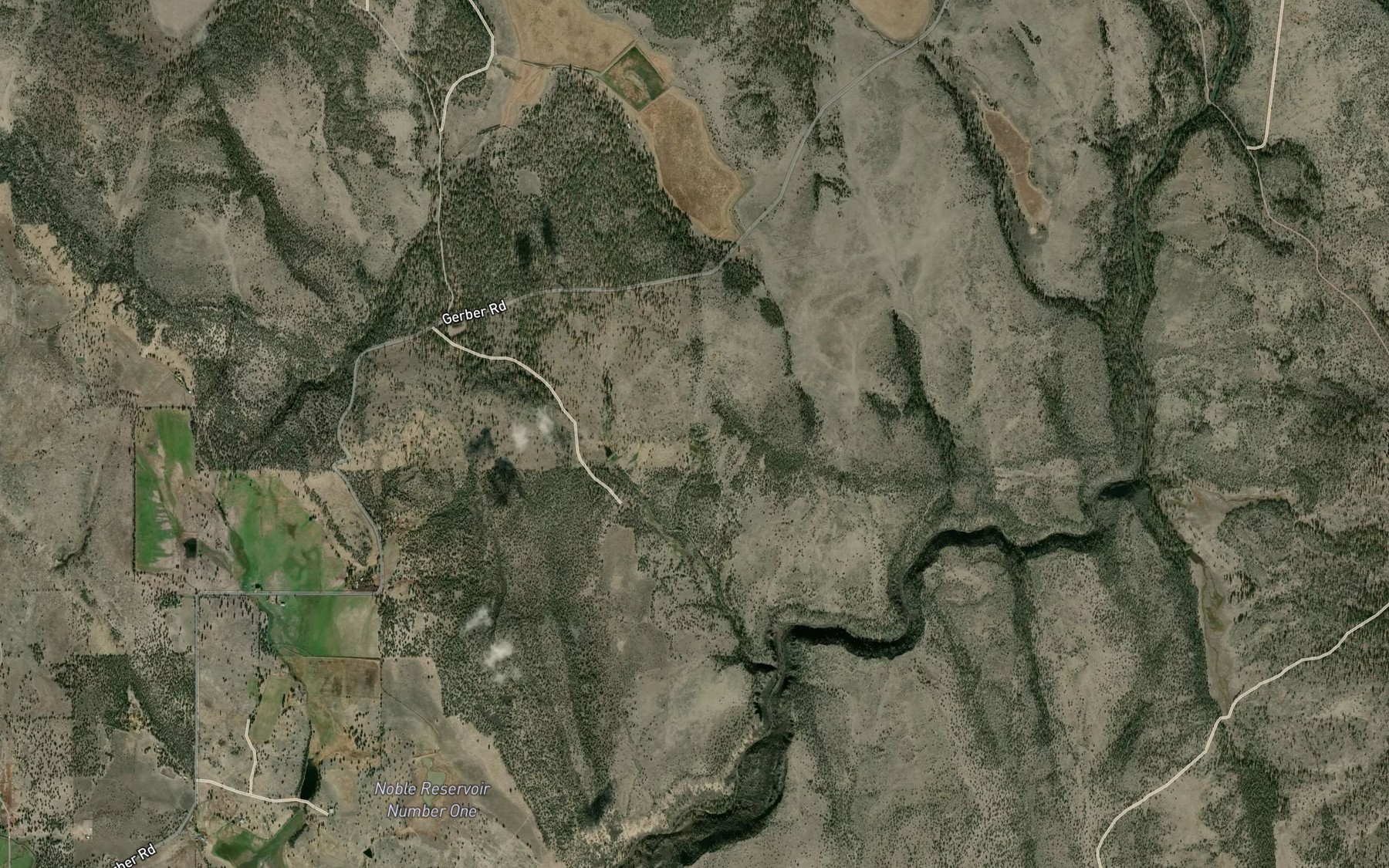 Satellite map of the Lewis Spring