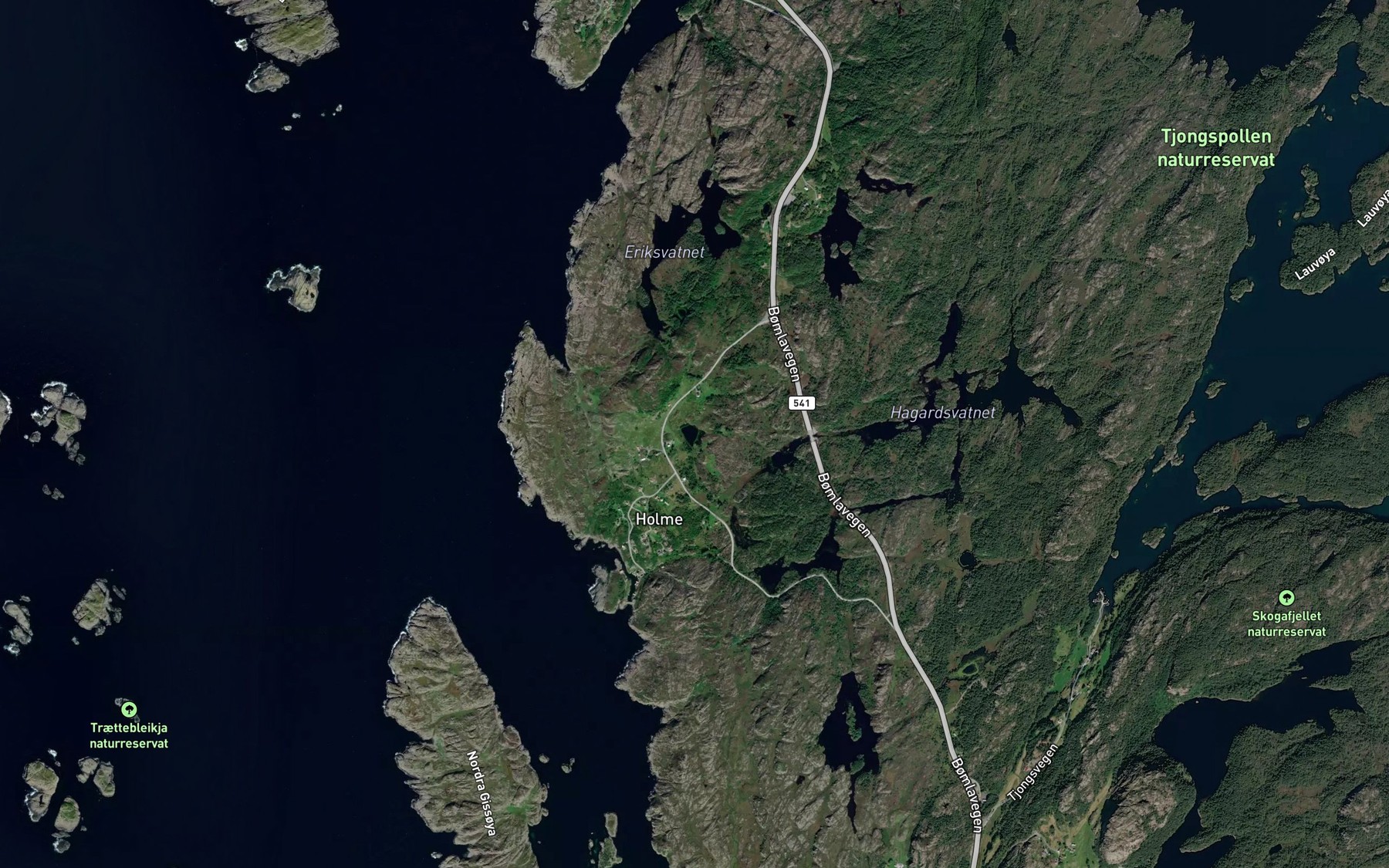 Satellite map of the Botjorna