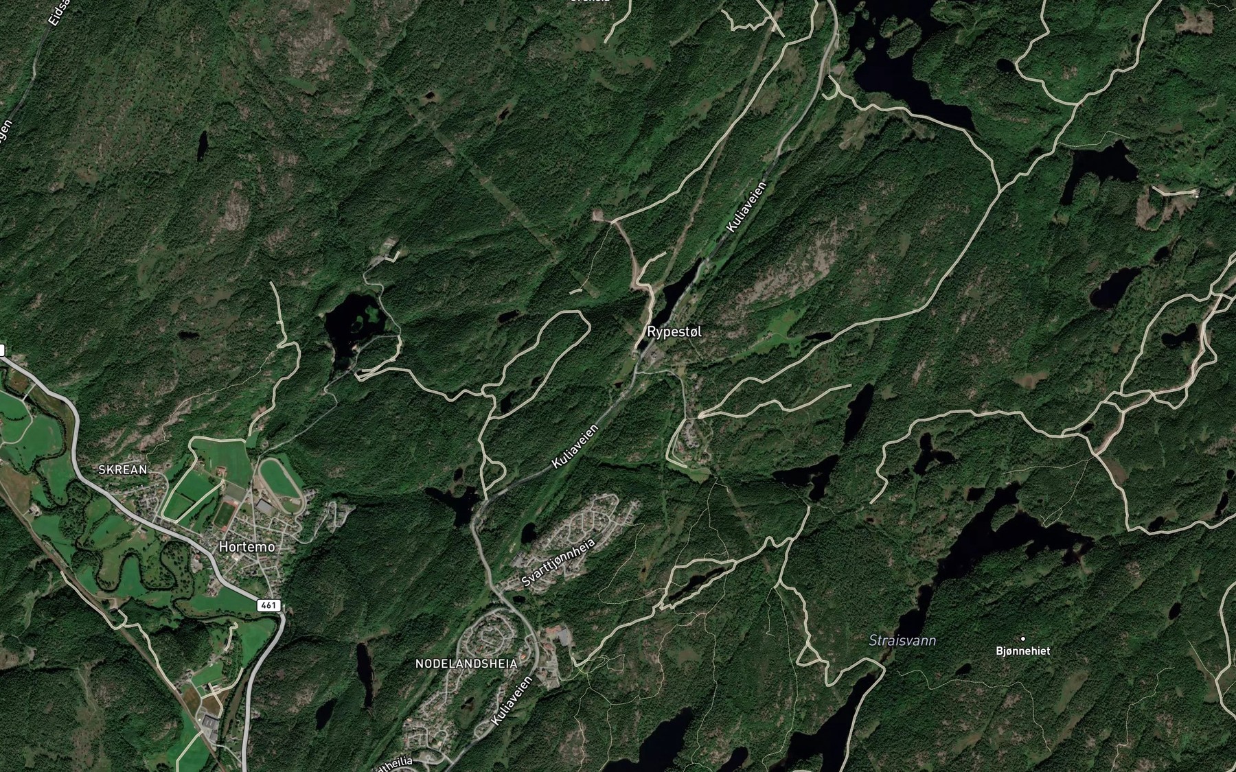 Satellite map of the Kutjonna