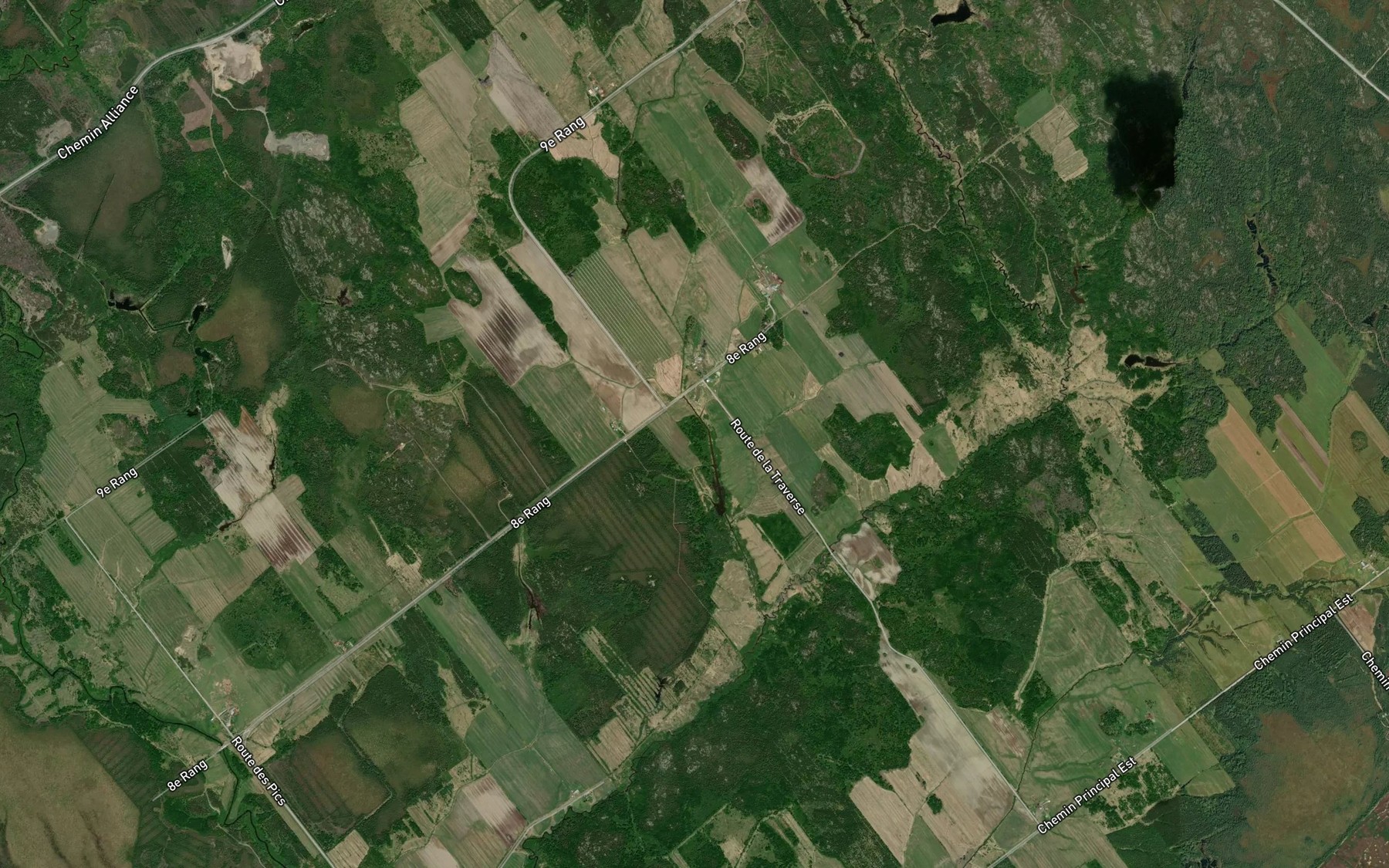 Satellite map of the Embranchement Charlotte
