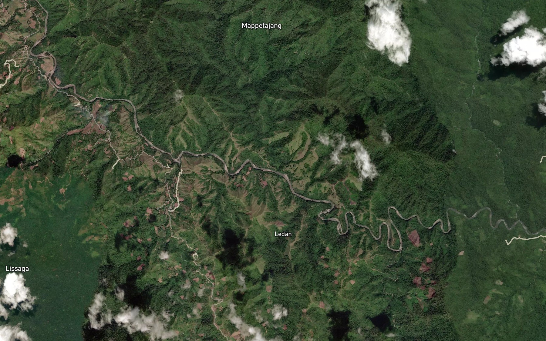 Satellite map of the Salu Mali