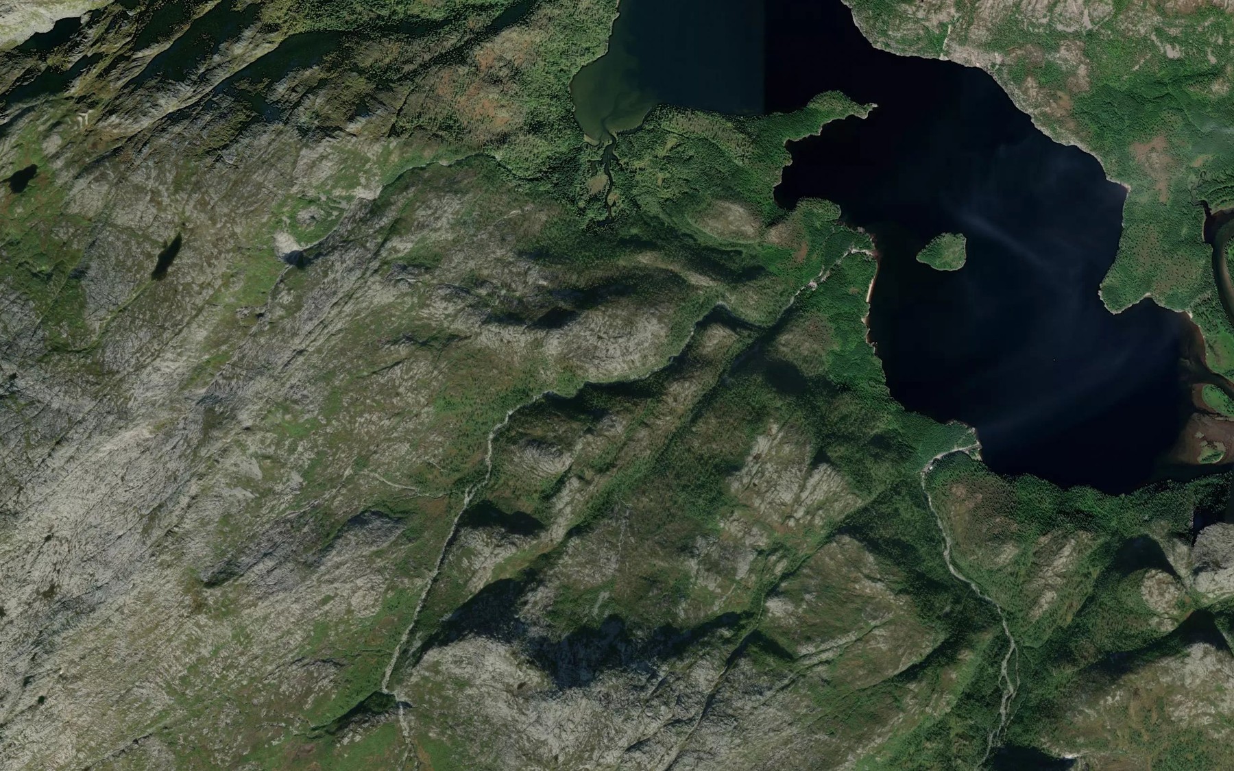 Satellite map of the Ytter-Nonselva