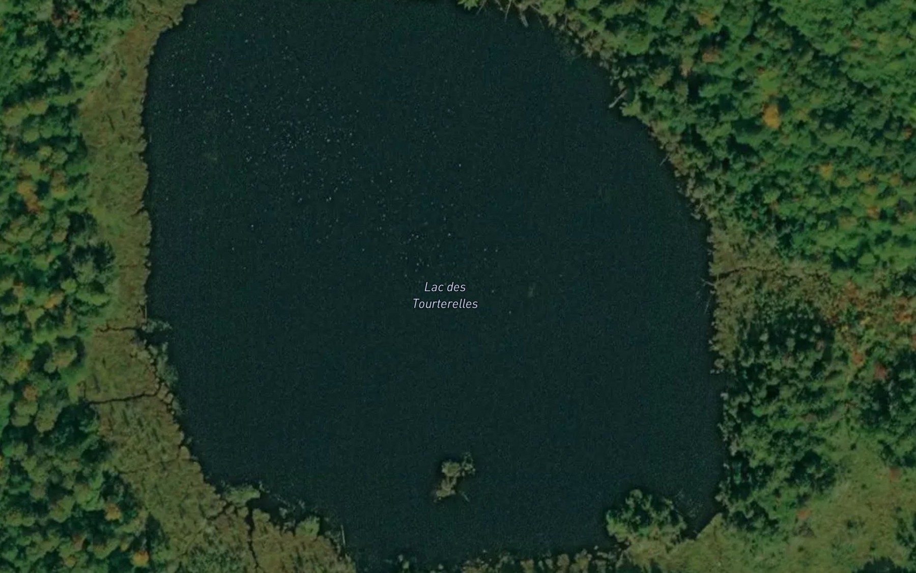 Satellite map of the Lac des Tourterelles