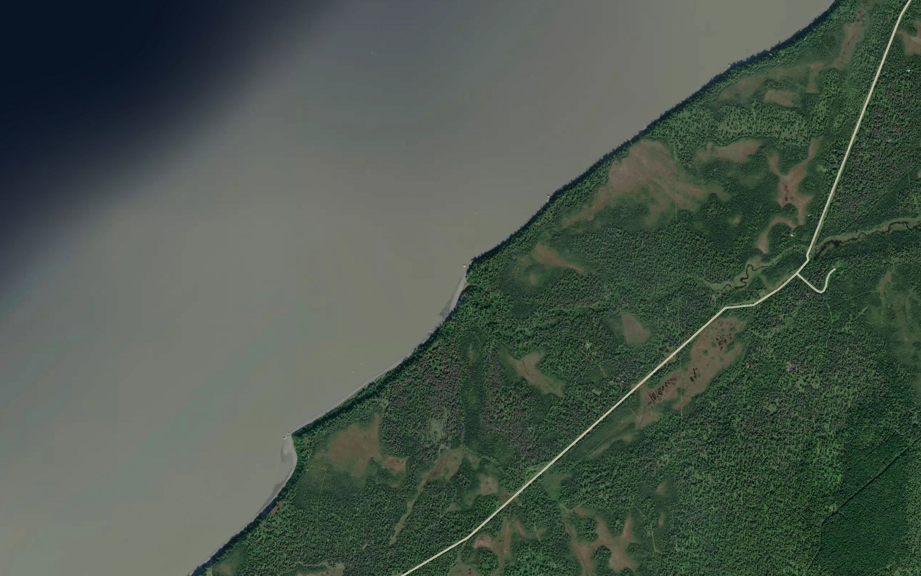 Satellite map of the Otter Creek