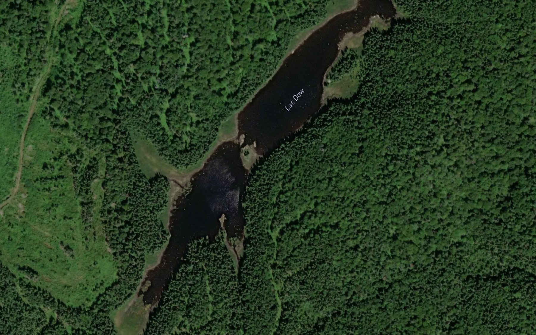 Satellite map of the Lac Dow