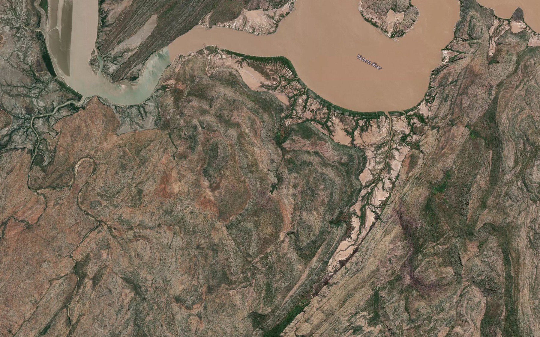 Satellite map of the Blunder Bay