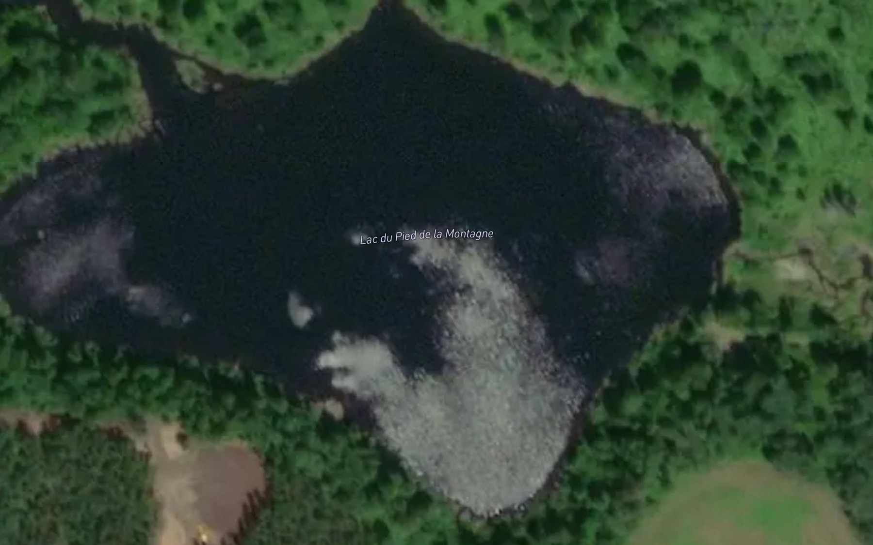 Satellite map of the Lac du Pied de la Montagne