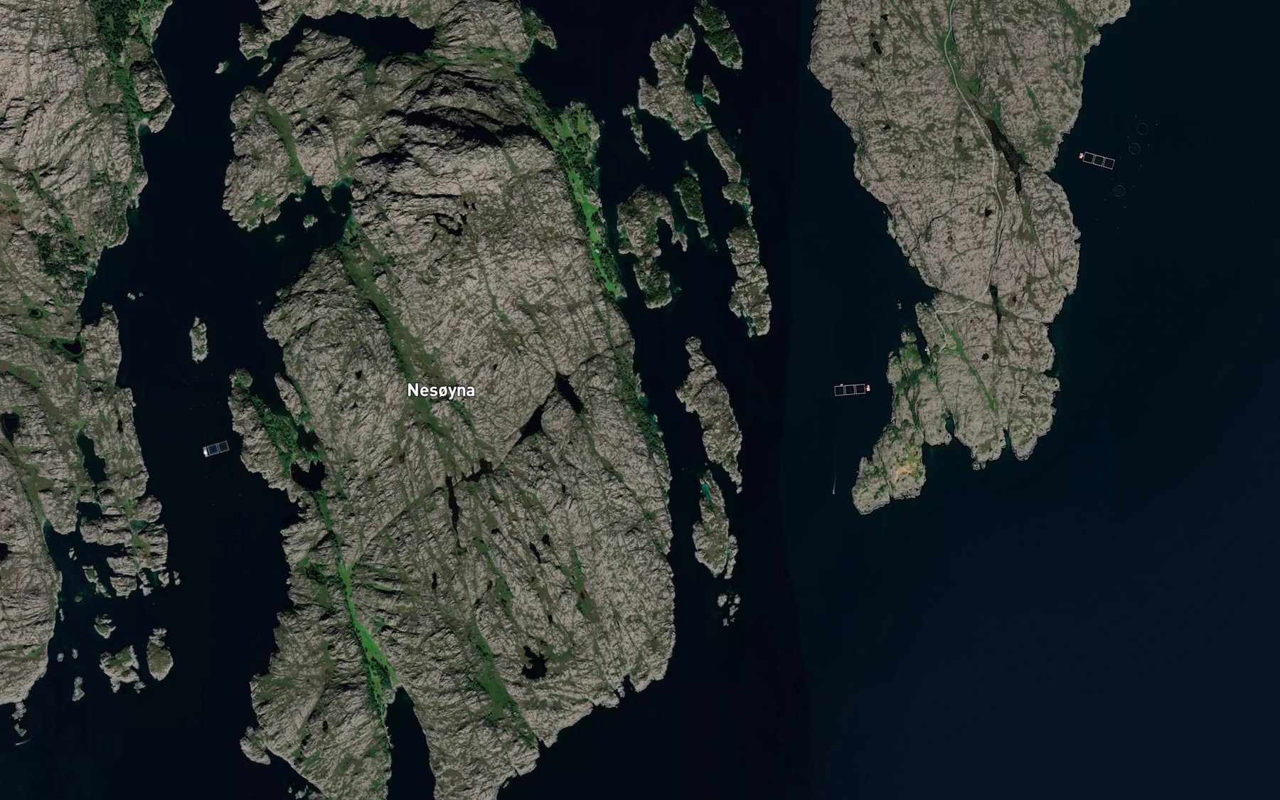 Satellite map of the Hatla