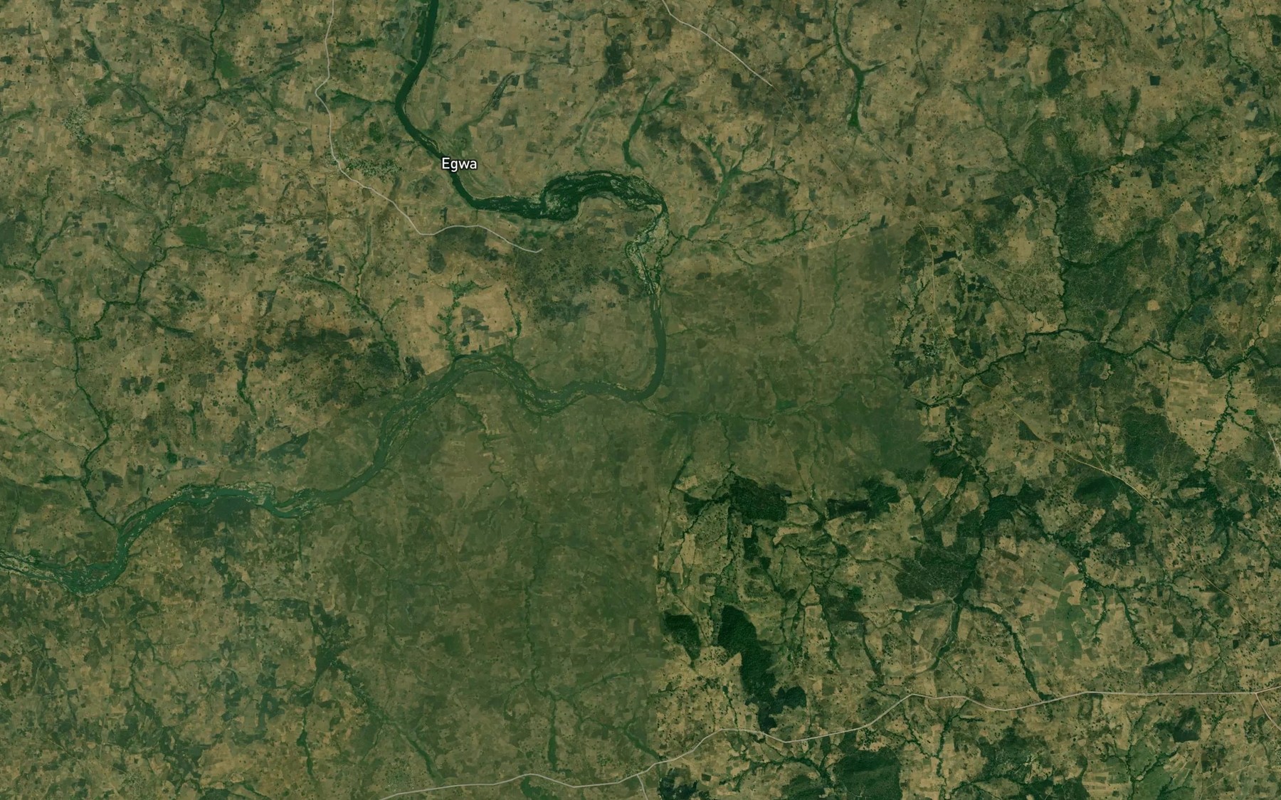 Satellite map of the River Knako