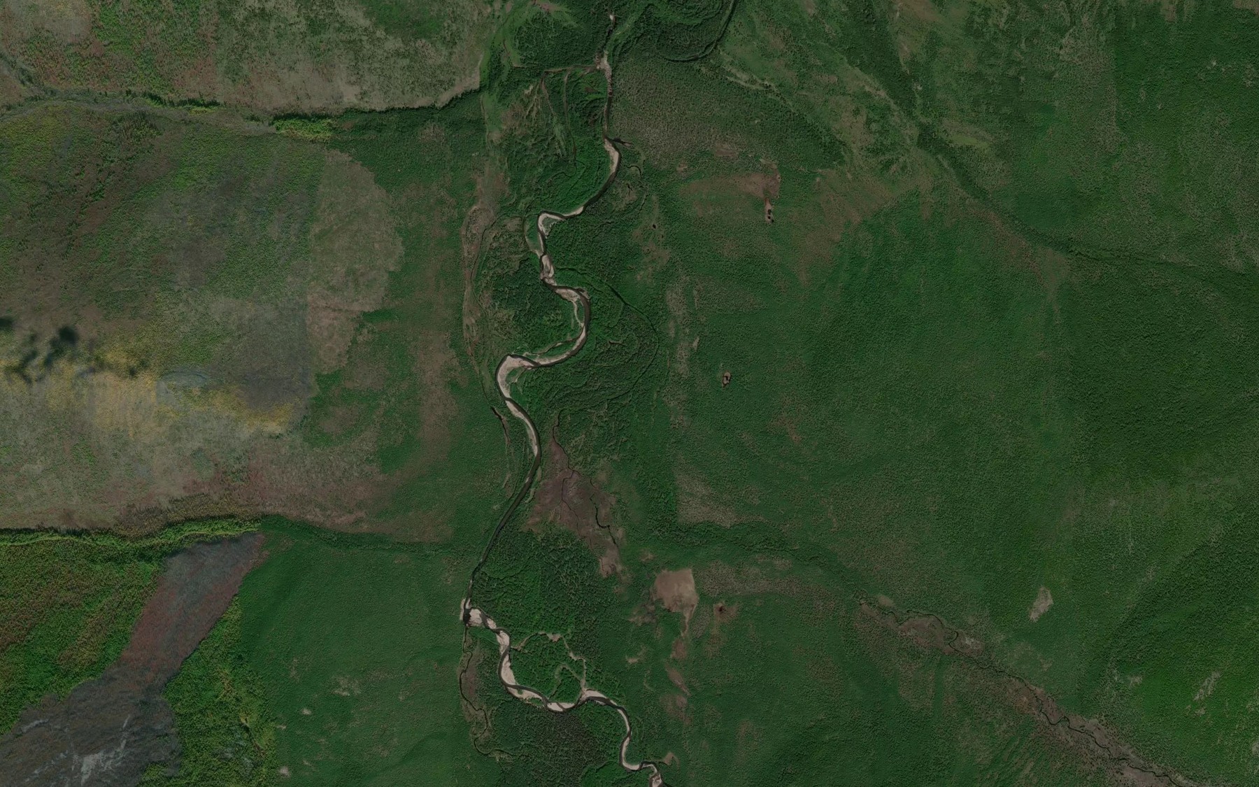 Satellite map of the Talakan