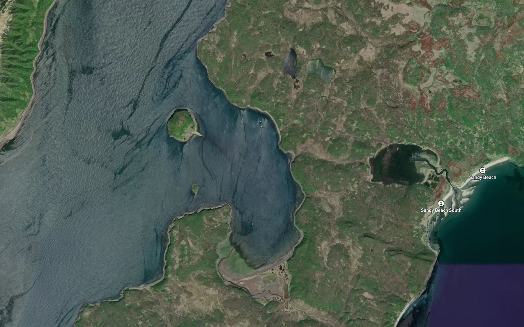 Satellite map of the Coal Harbor