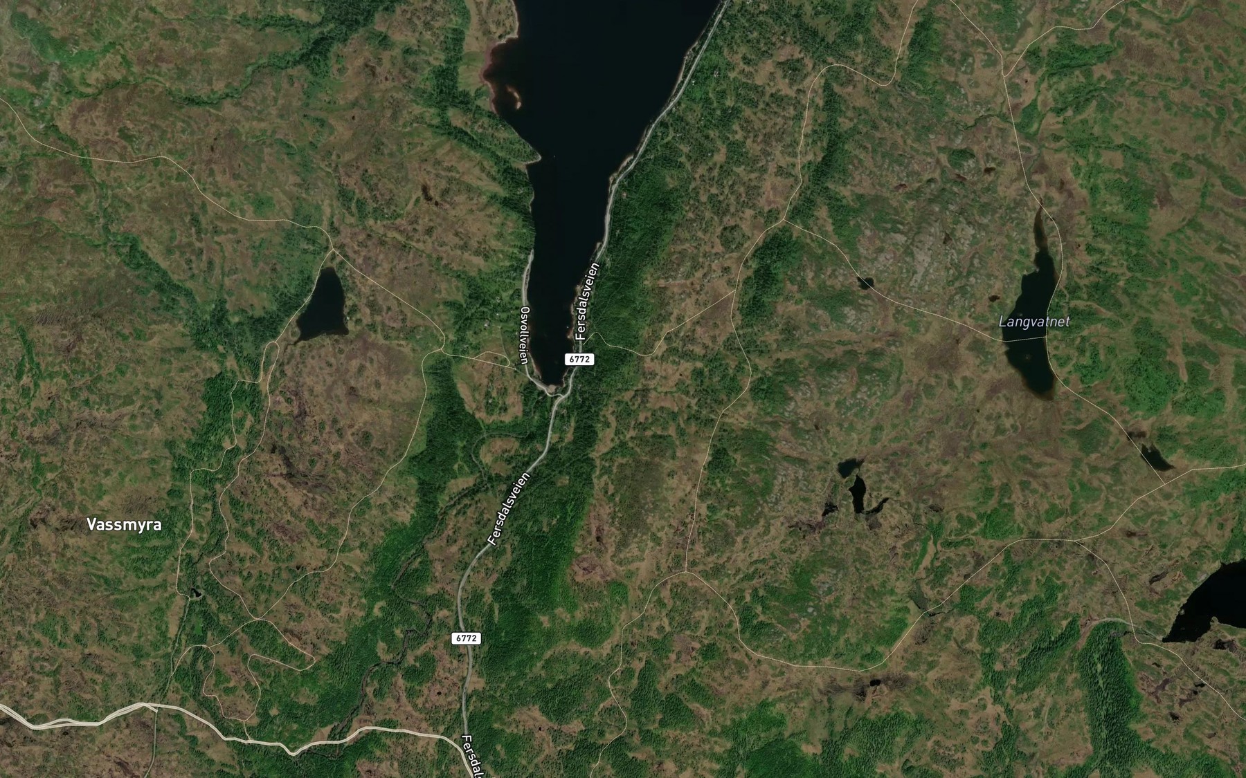 Satellite map of the Skalbekken