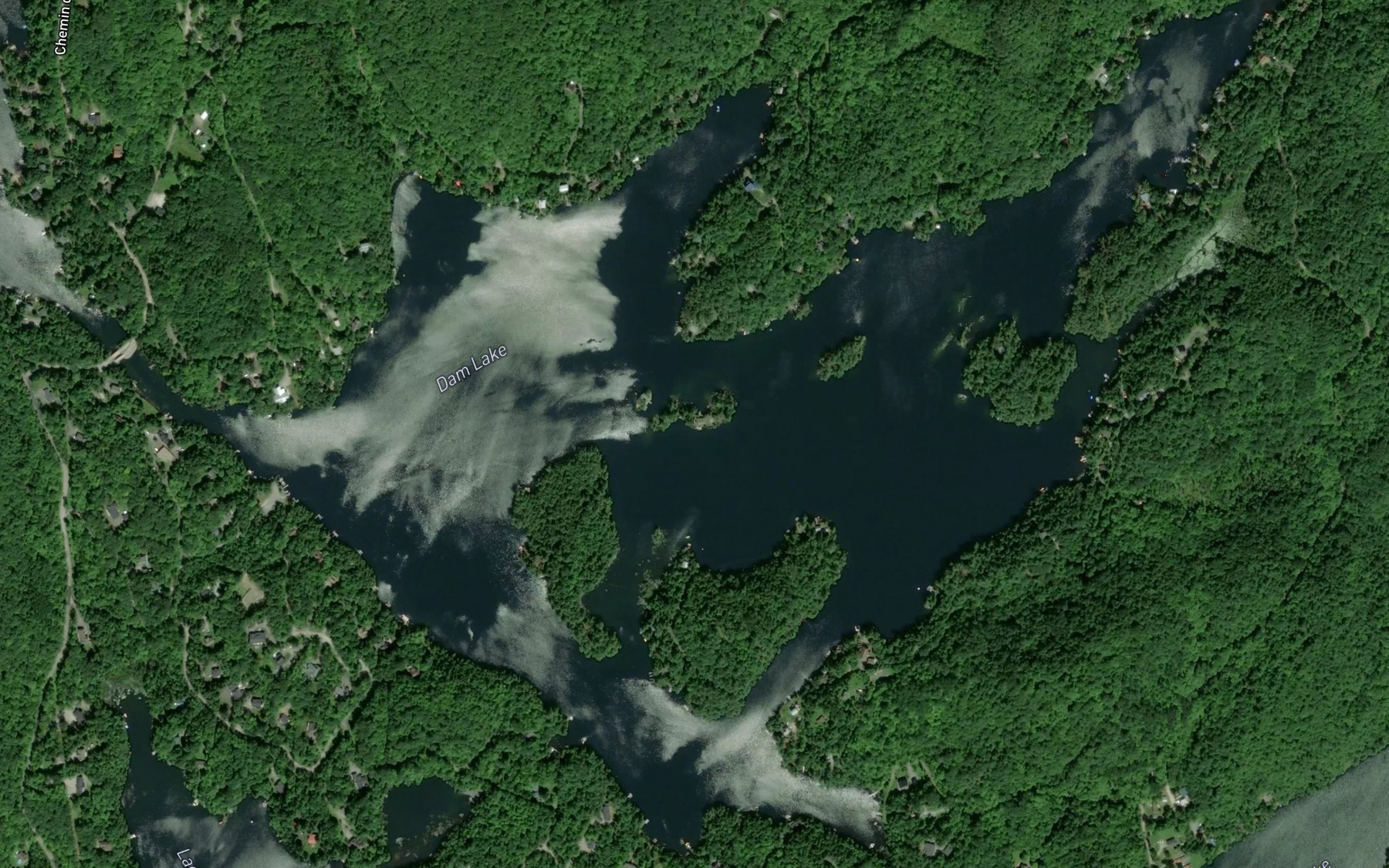 Satellite map of the Lac Dame
