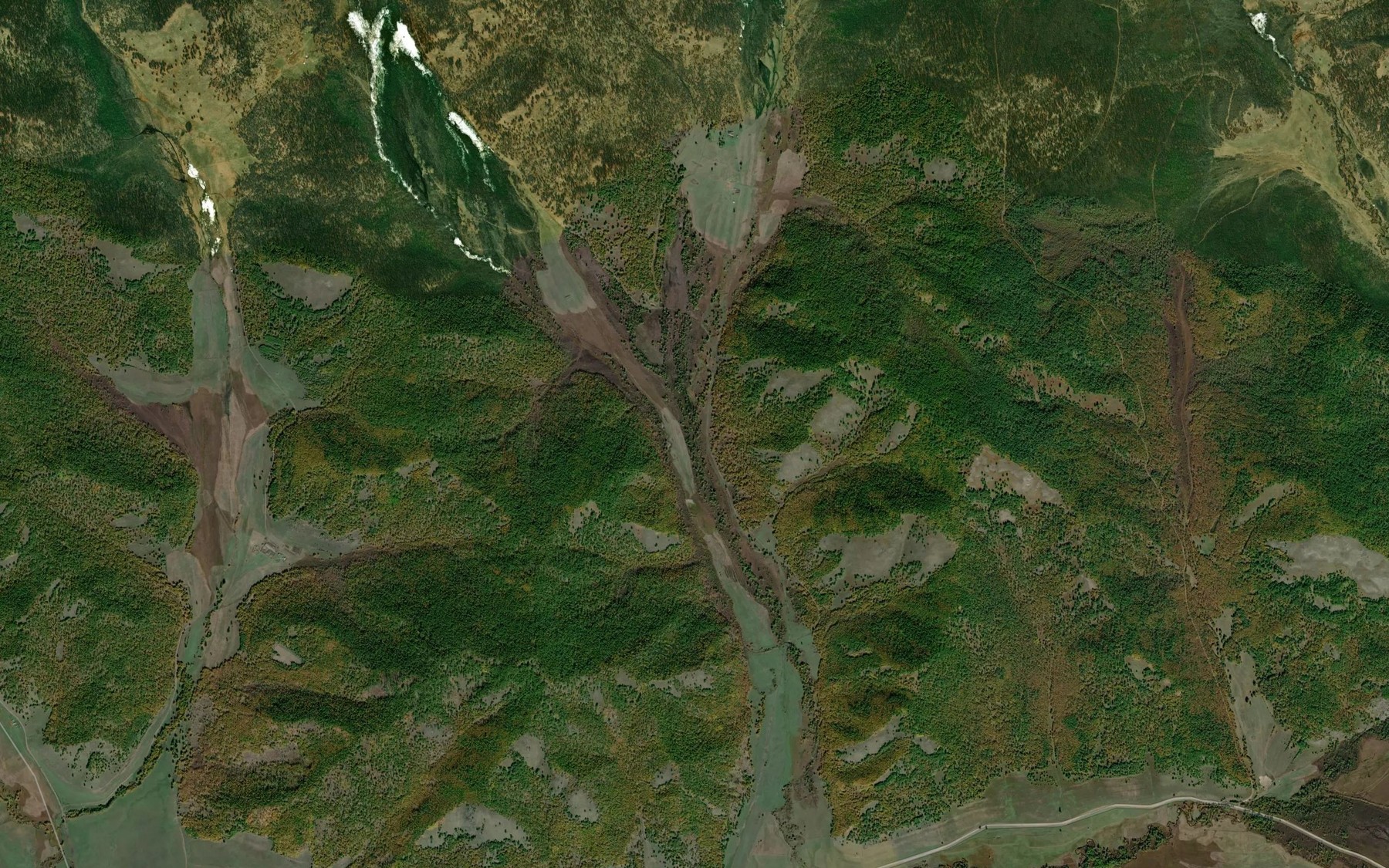 Satellite map of the Zun-Shibertuy