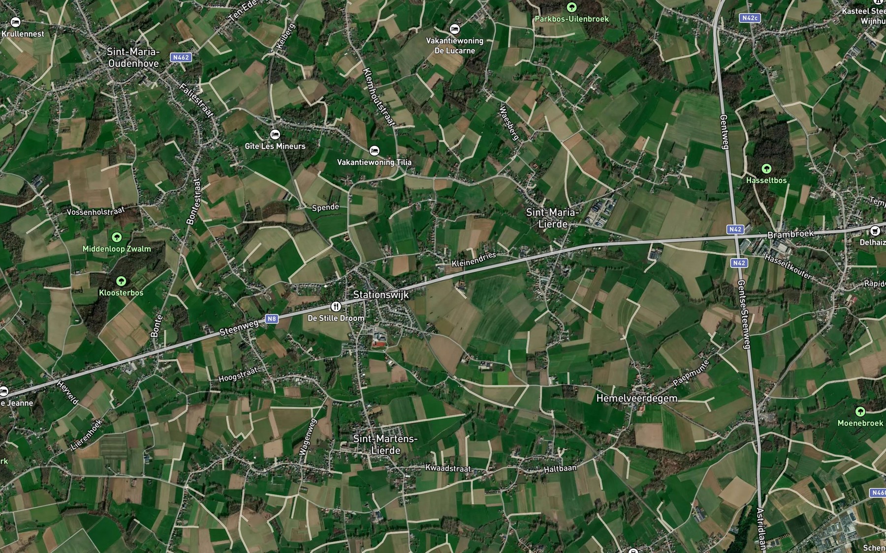 Satellite map of the Sompelskouterbeek