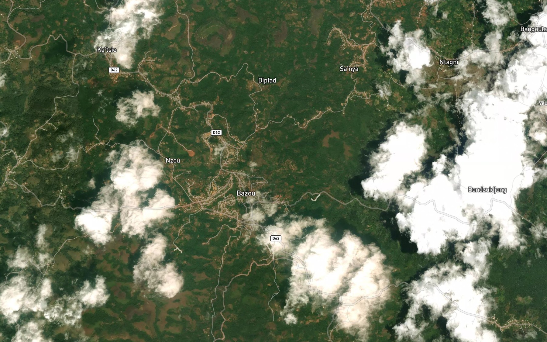 Satellite map of the Bongui Kouatchou