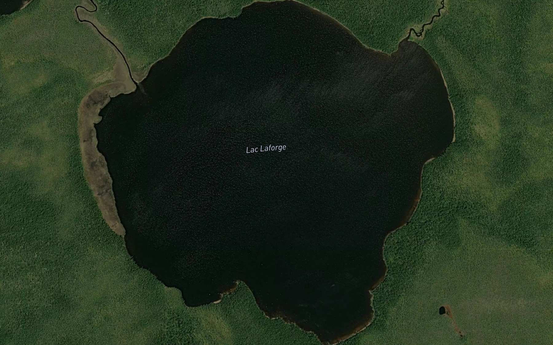 Satellite map of the Lac Laforge