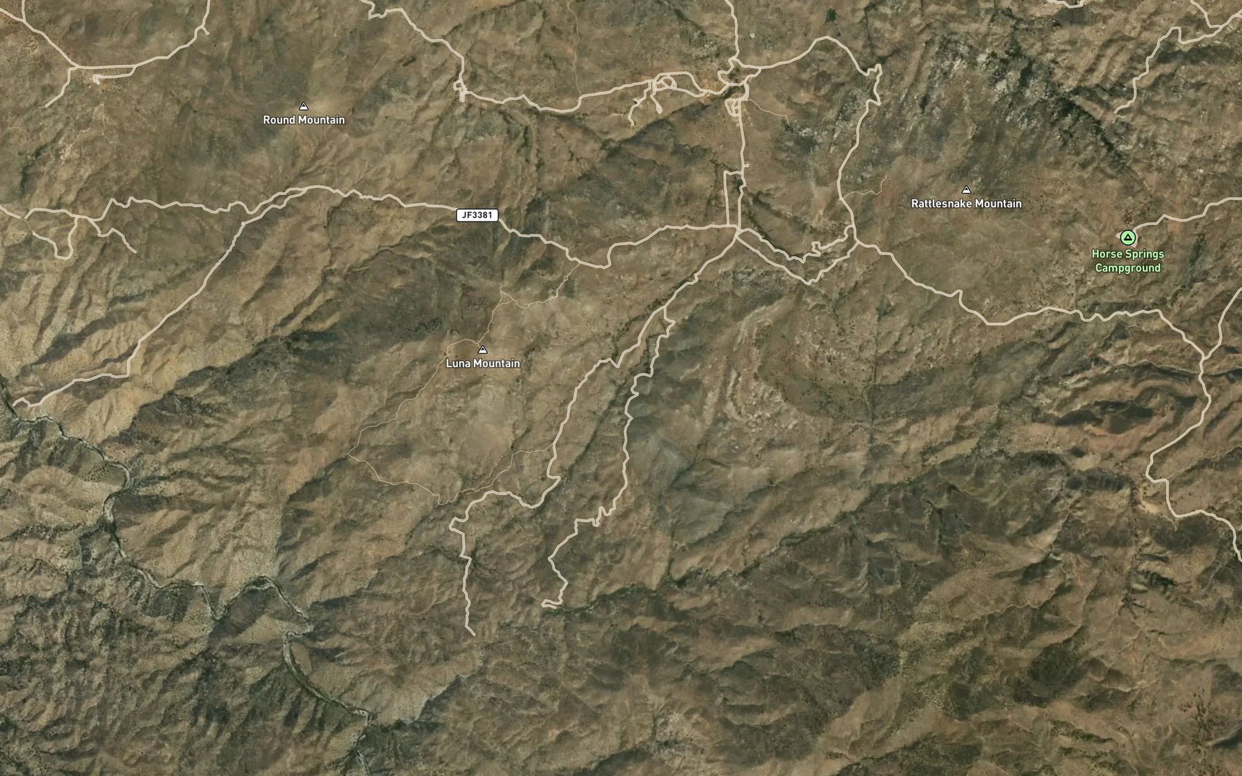Satellite map of the Luna Spring
