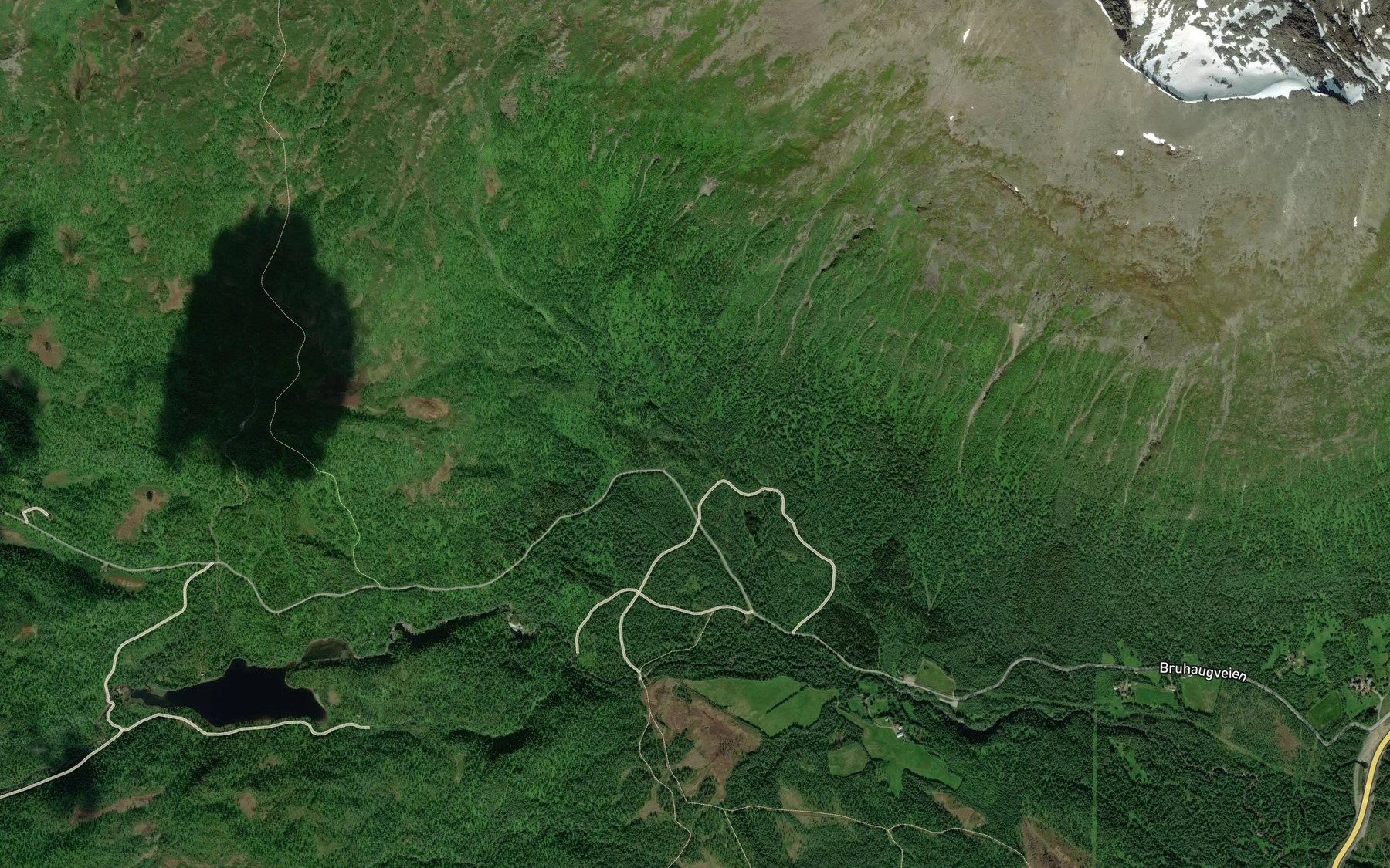 Satellite map of the Abekken