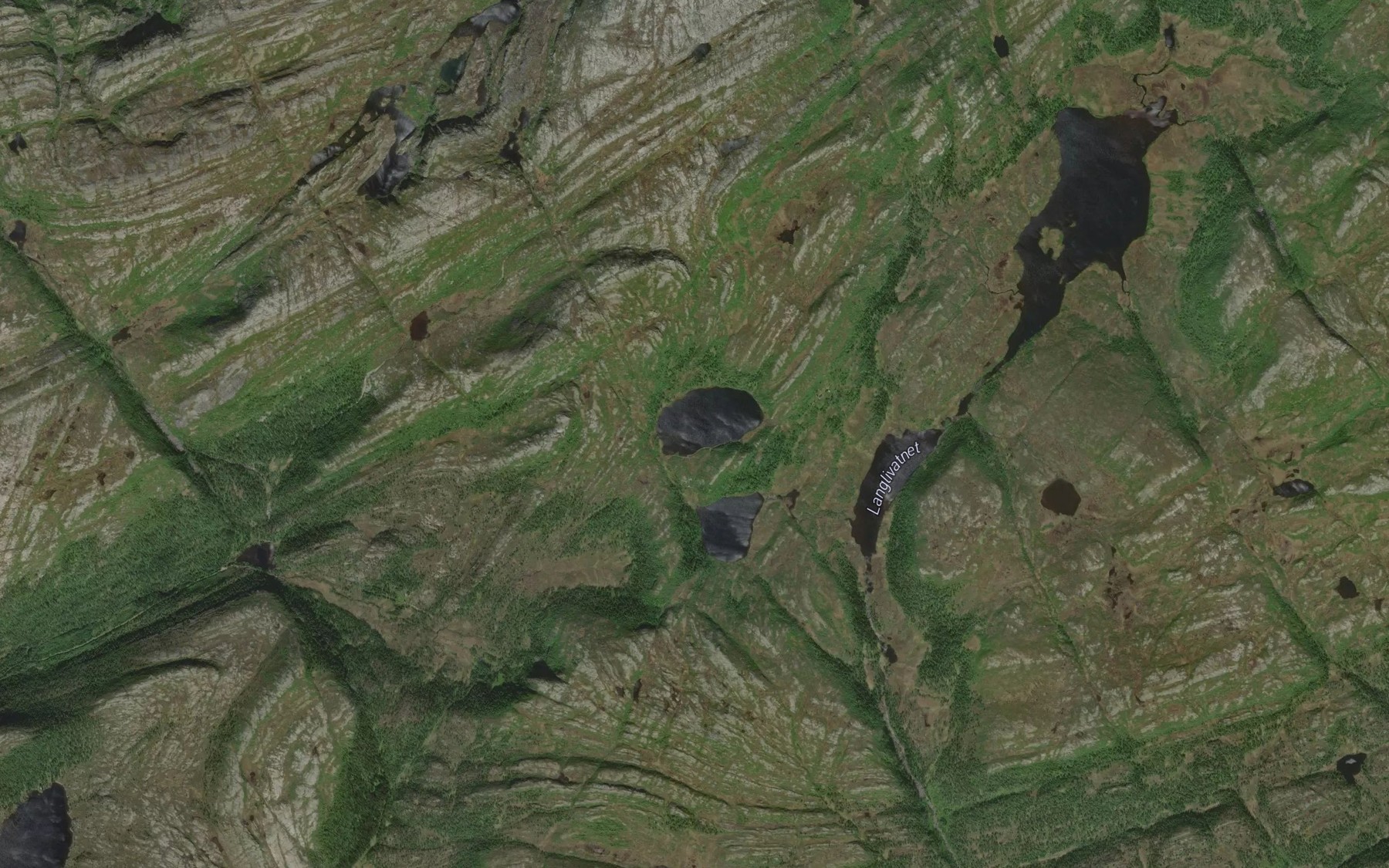 Satellite map of the Kringlutvatna