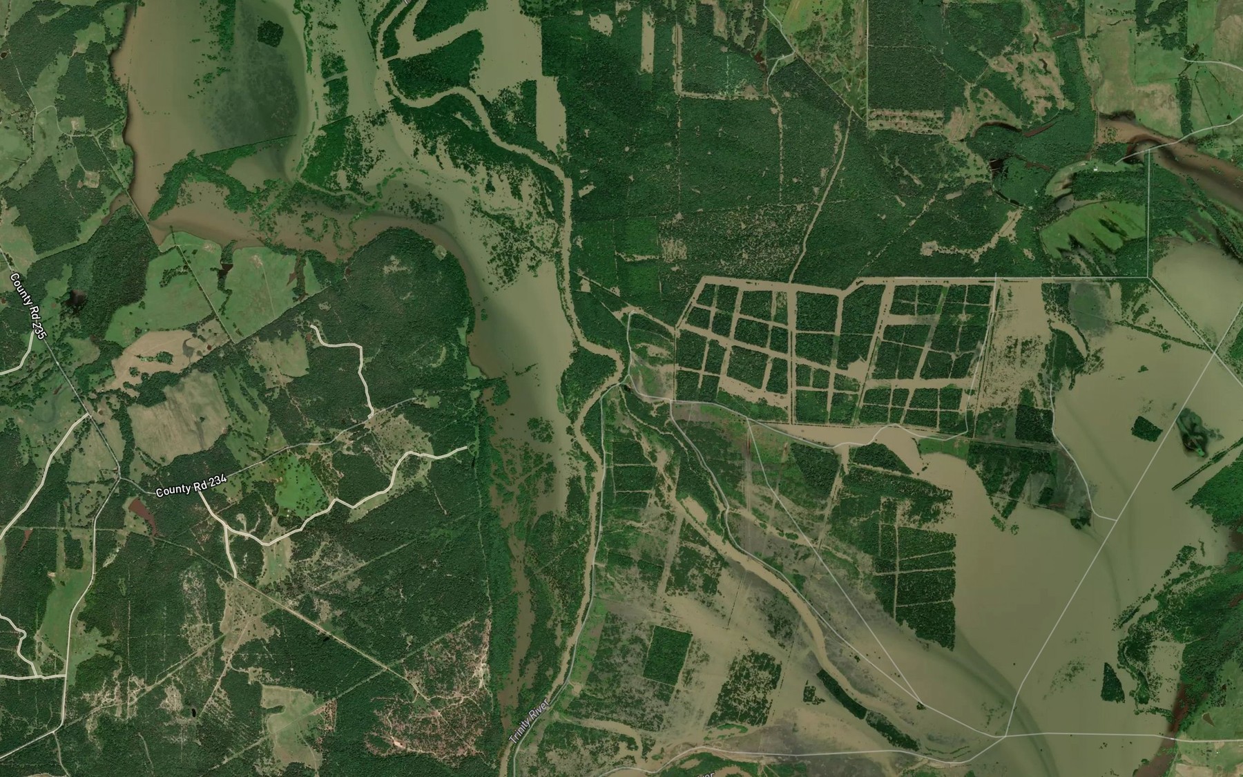Satellite map of the Alligator Slough