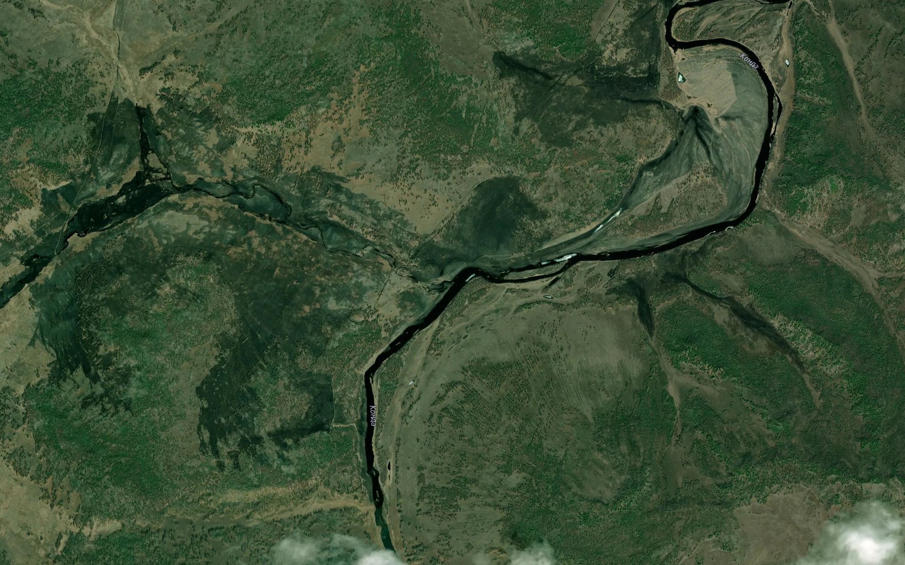 Satellite map of the Ruchey Zhipkosh
