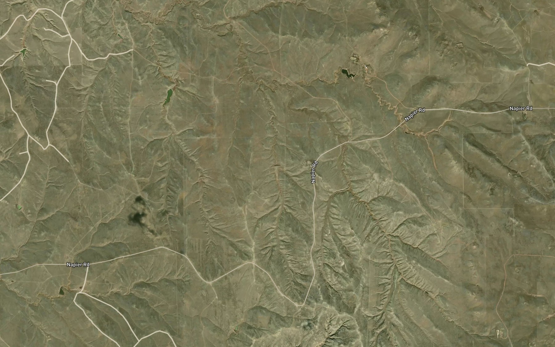 Satellite map of the Hart Reservoir