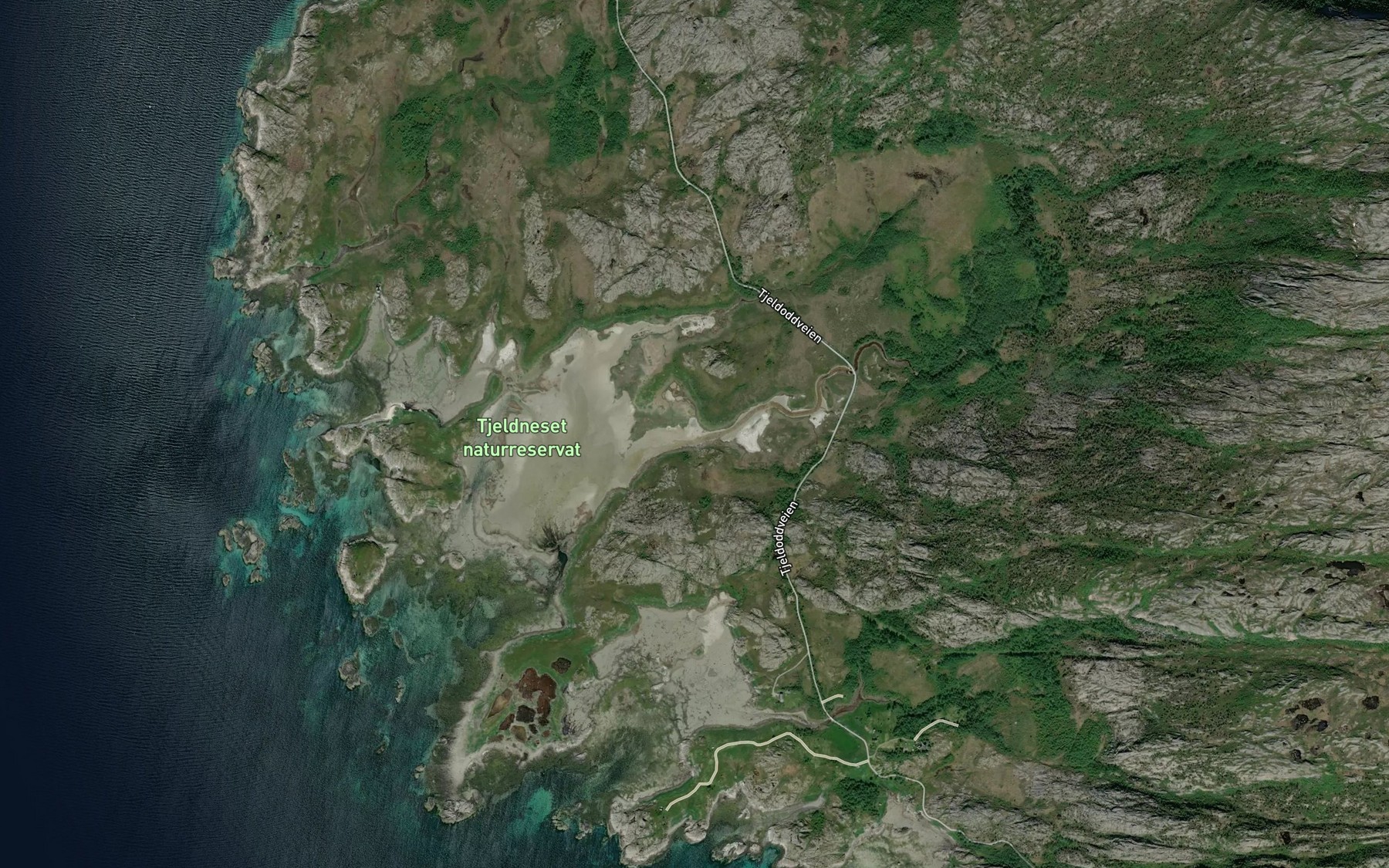Satellite map of the Storosen