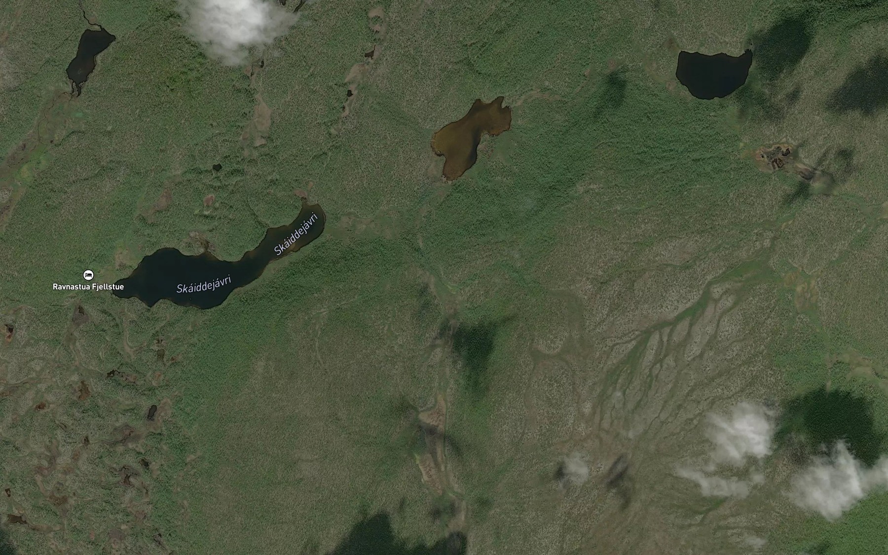 Satellite map of the Rievanjagas