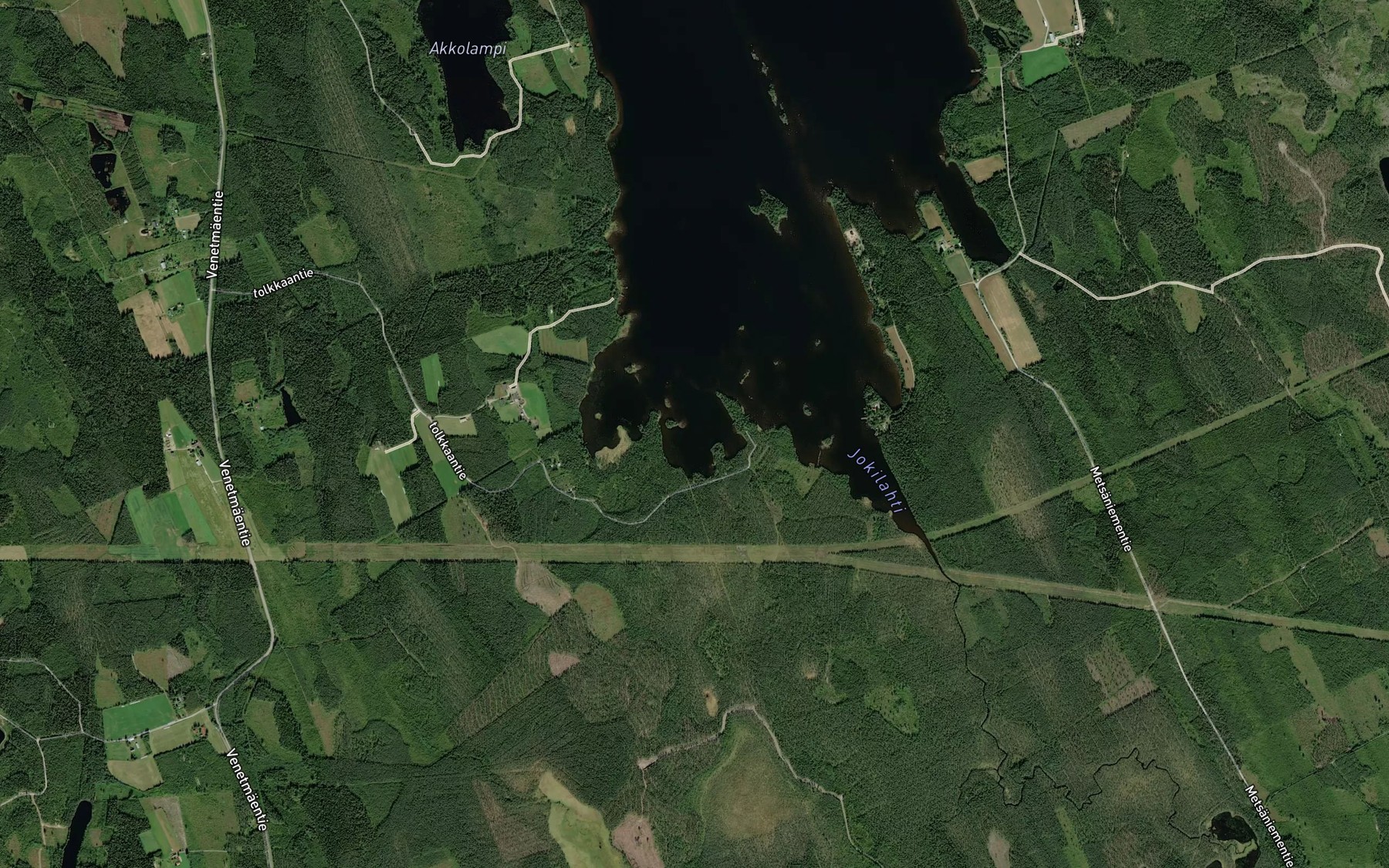 Satellite map of the Likolahti