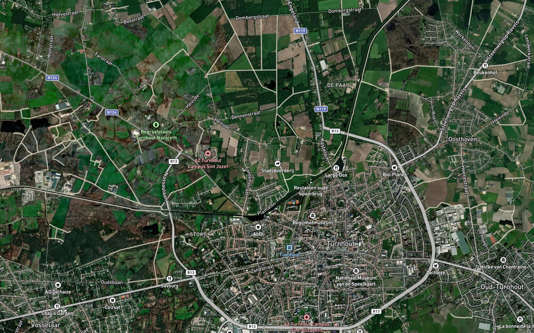 Satellite map of the Kanaal Antwerpen-Turnhout