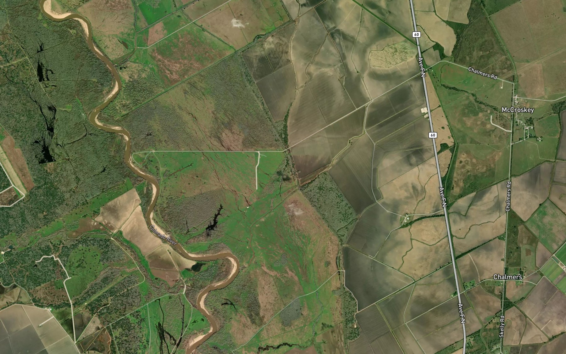 Satellite map of the Betts Lake
