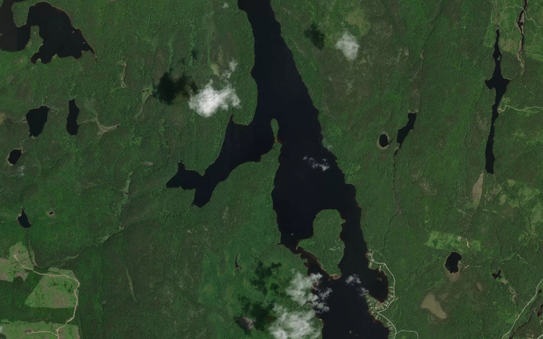 Satellite map of the Baie a la Coque