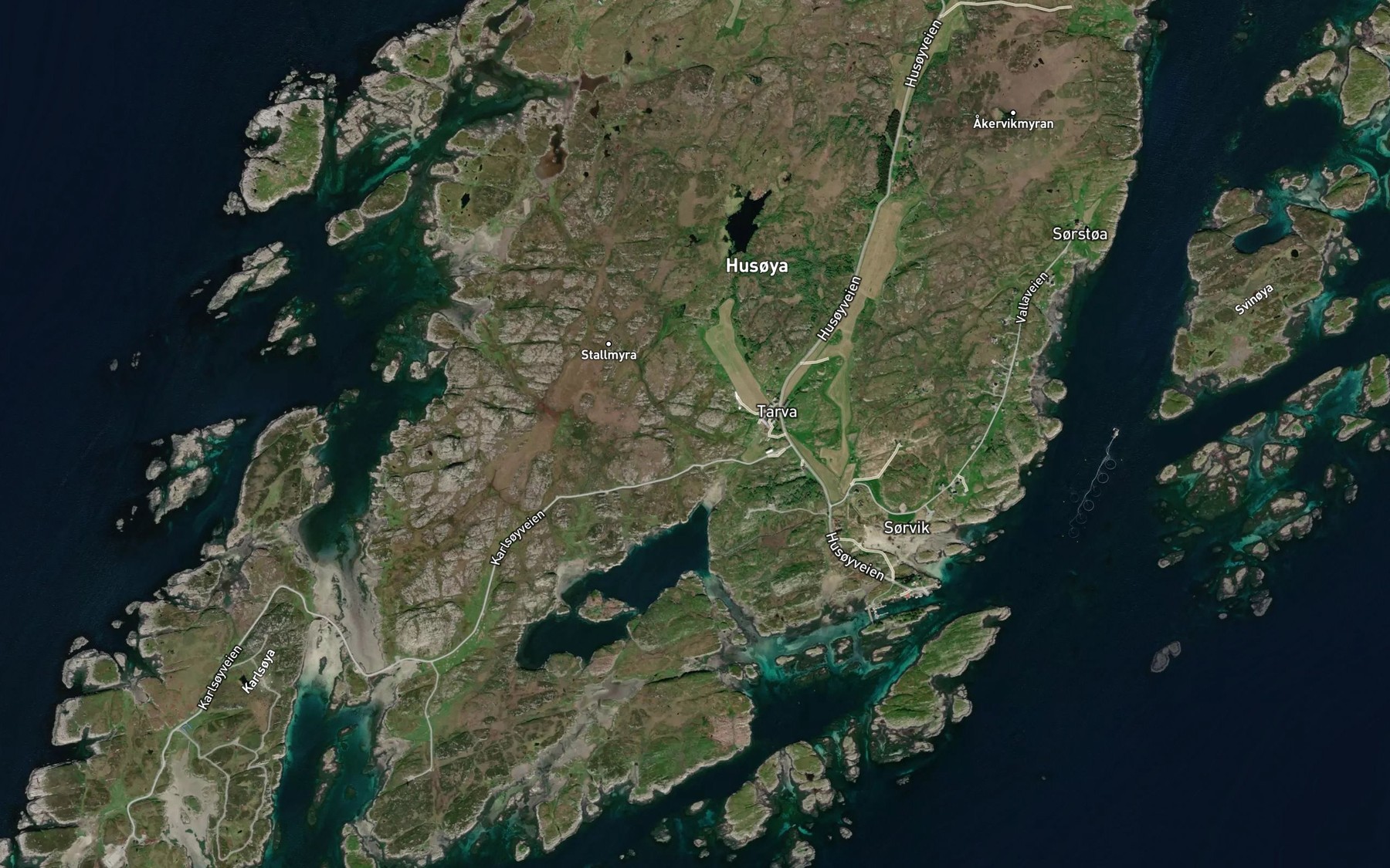 Satellite map of the Holbekken