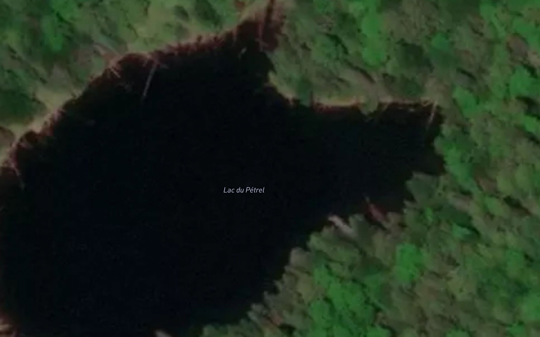 Satellite map of the Lac du Petrel
