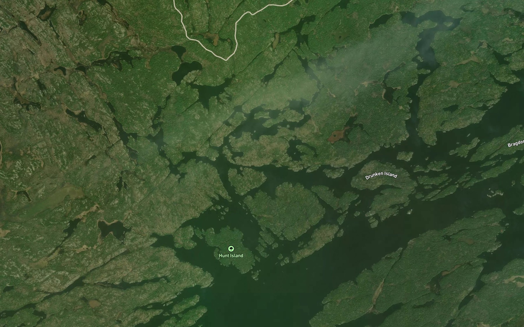 Satellite map of the Bobs Bay