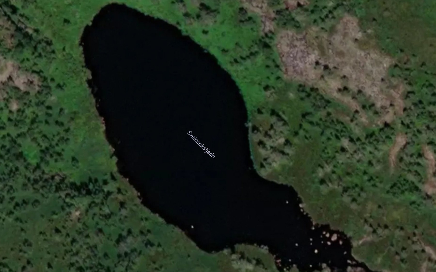 Satellite map of the Sveinsokstjodn
