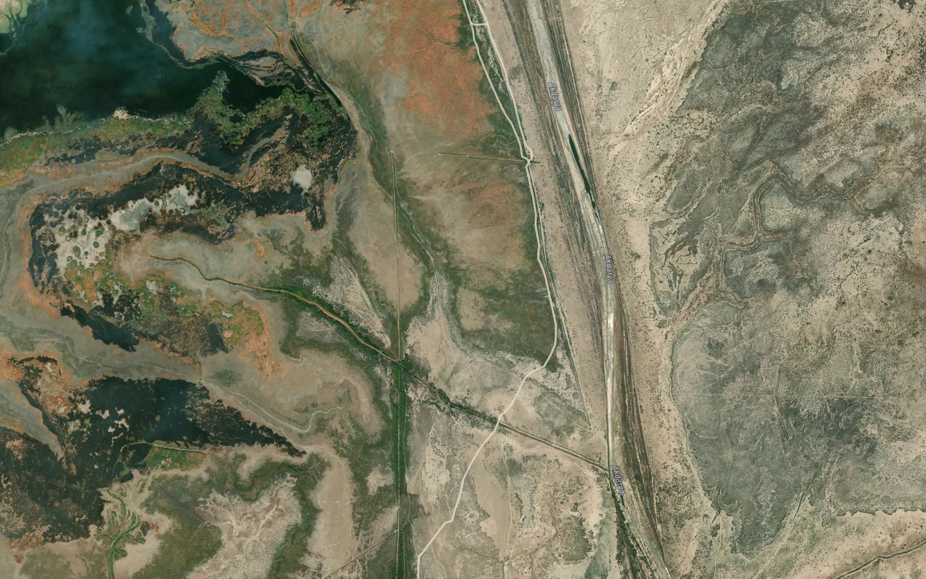 Satellite map of the Zaliv Taldyk