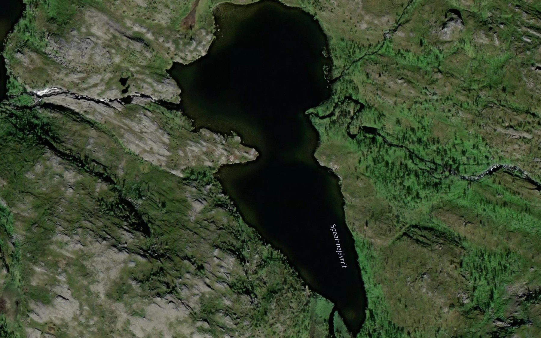 Satellite map of the Speainnajavrrit