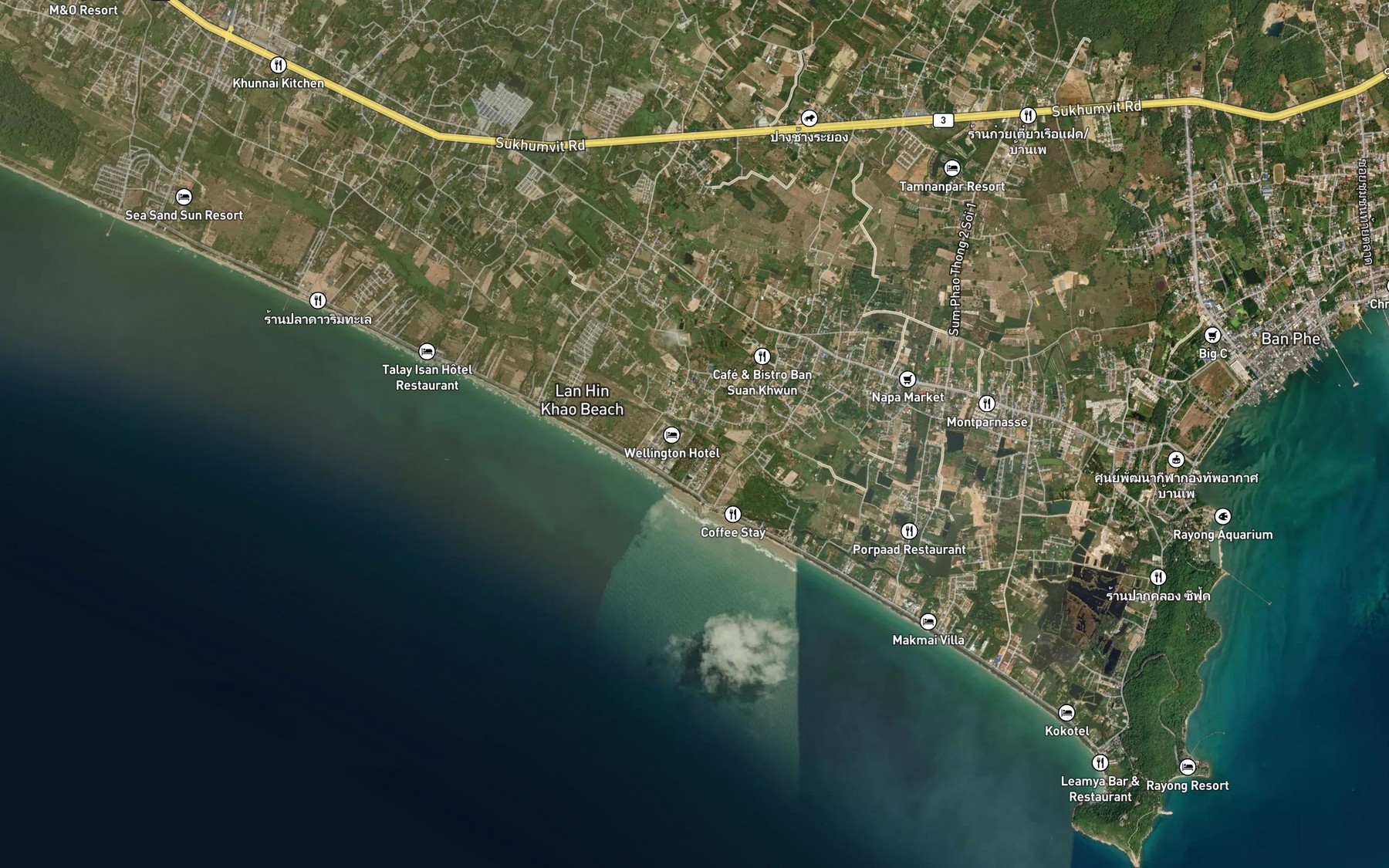 Satellite map of the Nong Katholo