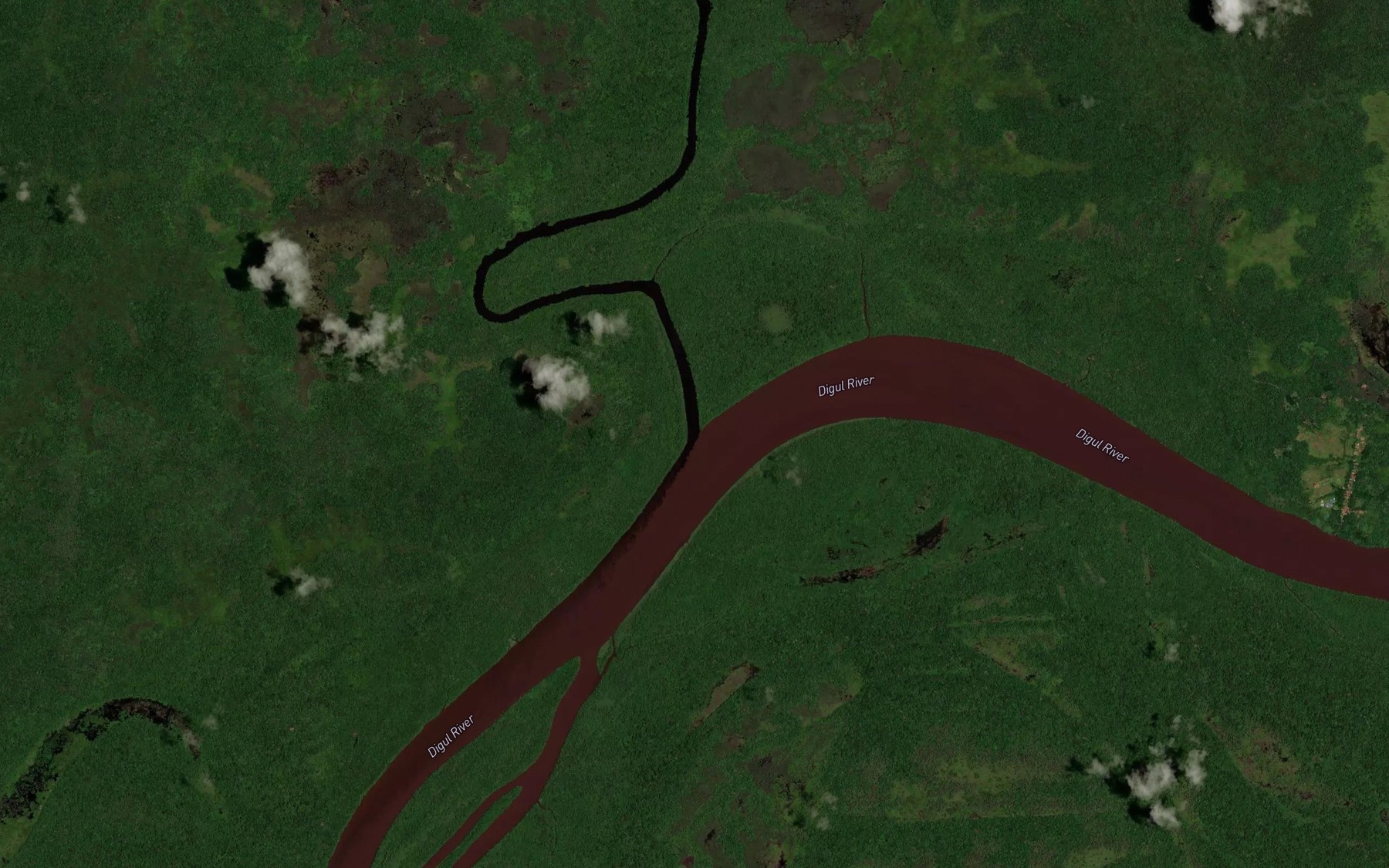 Satellite map of the Sungai Edera