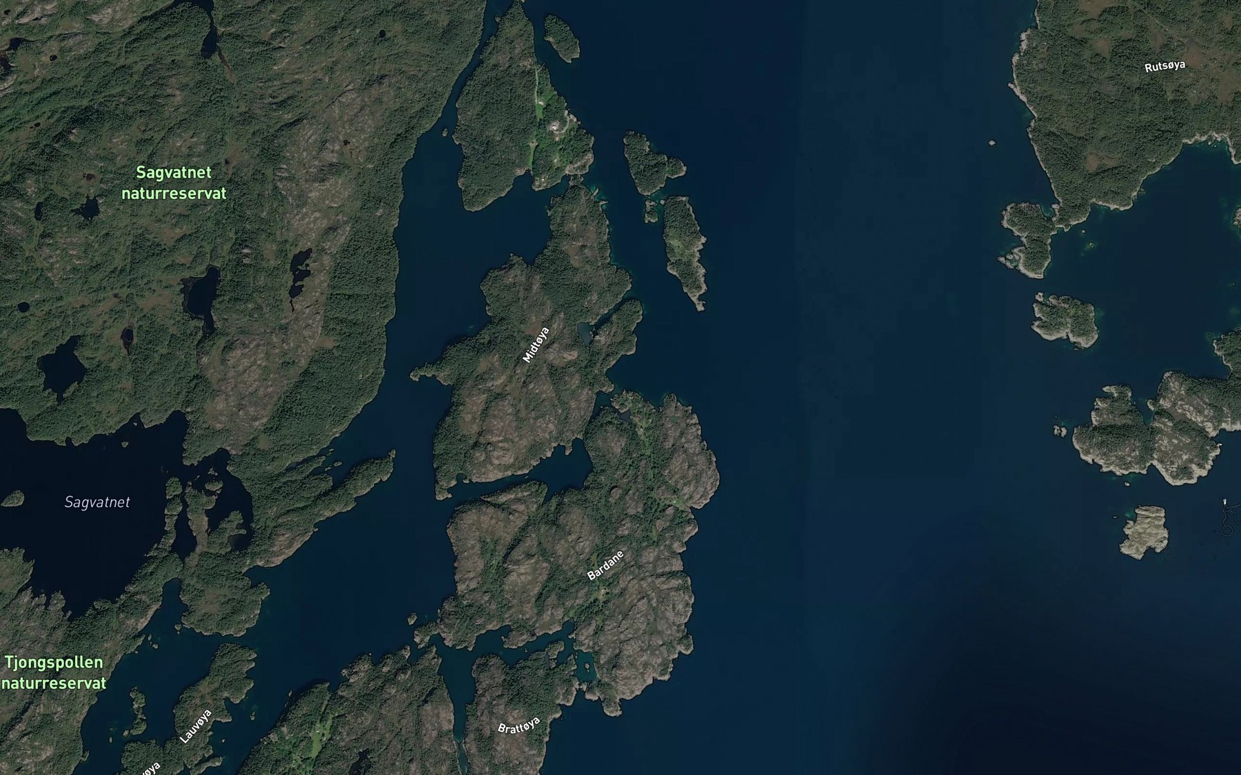 Satellite map of the Slagtingevika
