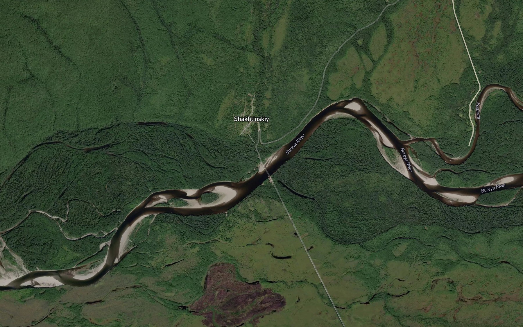 Satellite map of the Ugabungda